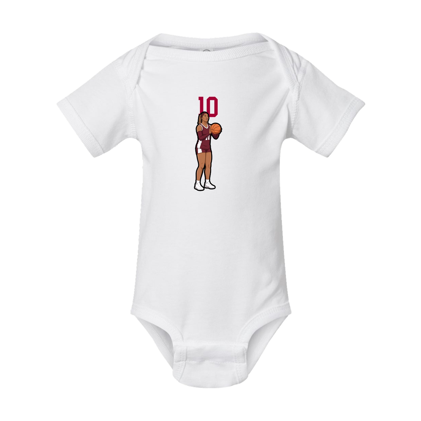 Baby Onesie — Number Top in White