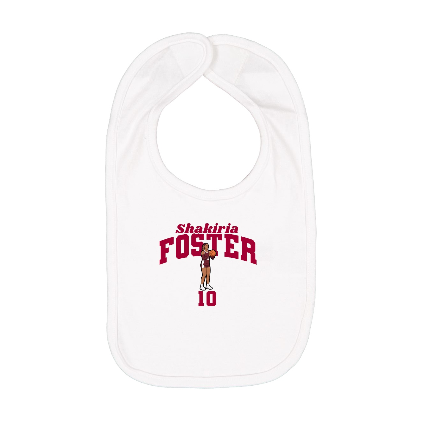 Infant Bib — Signature Arch in White