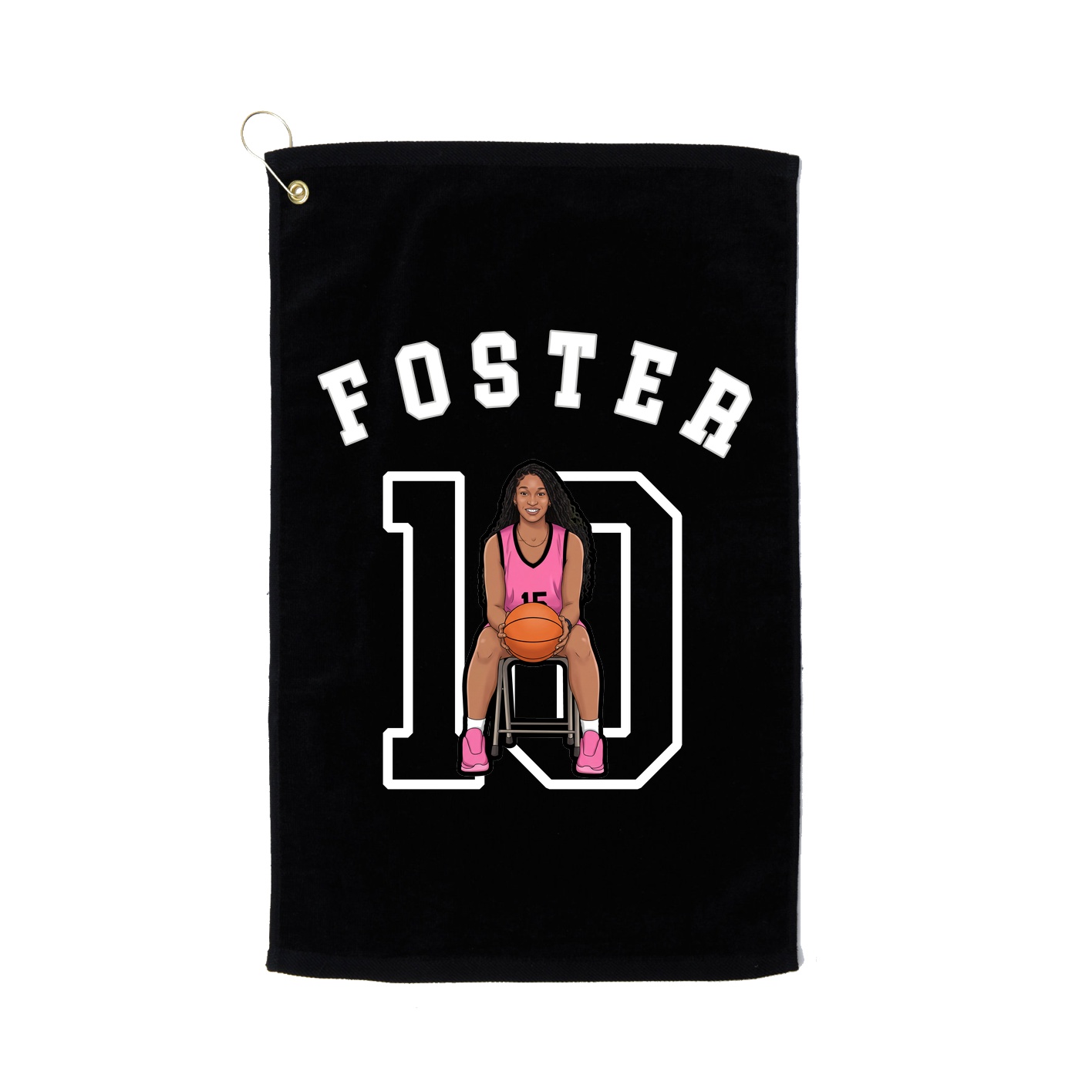 Golf Towel — Shirsey Arch in Black