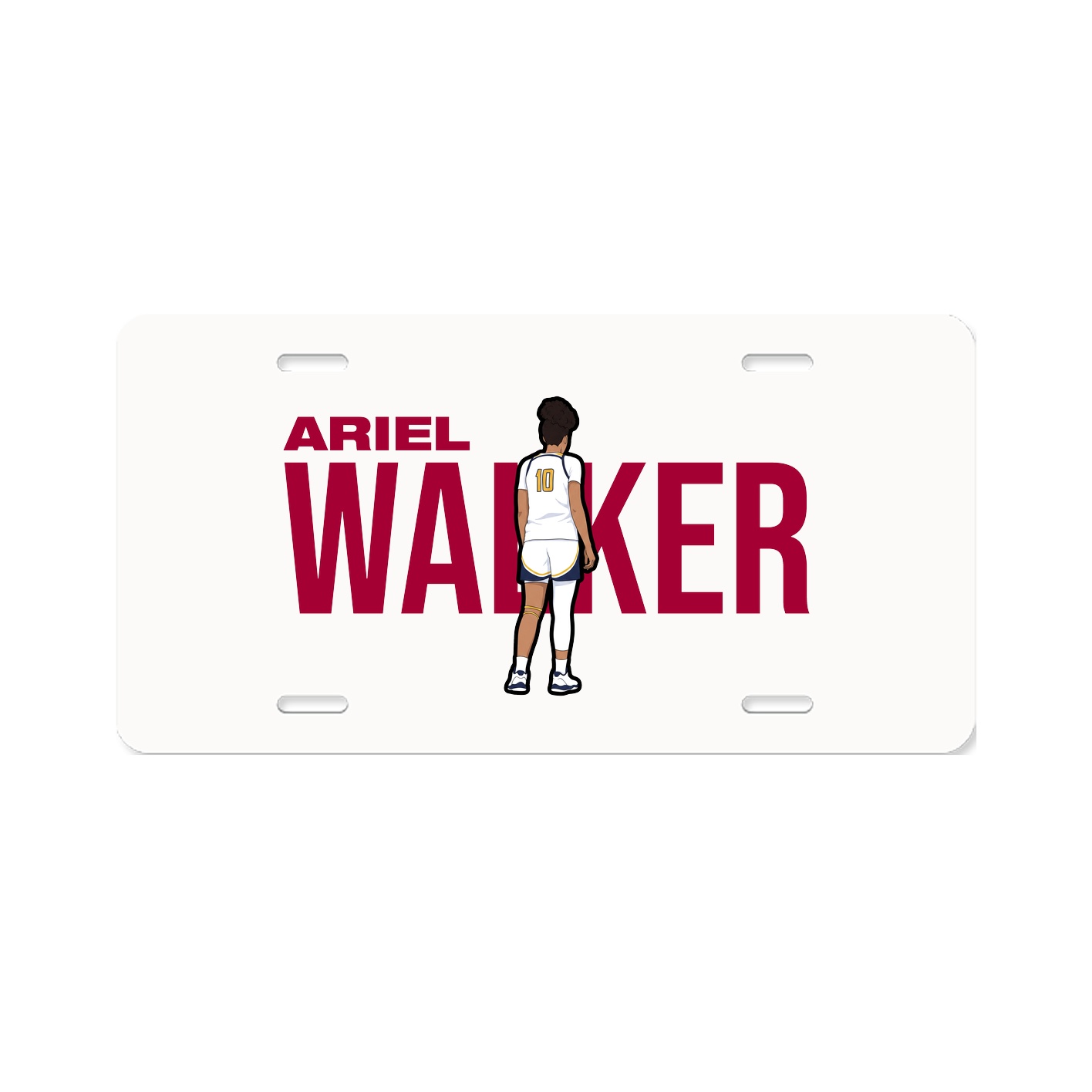 License Plate — Player Name in Classic