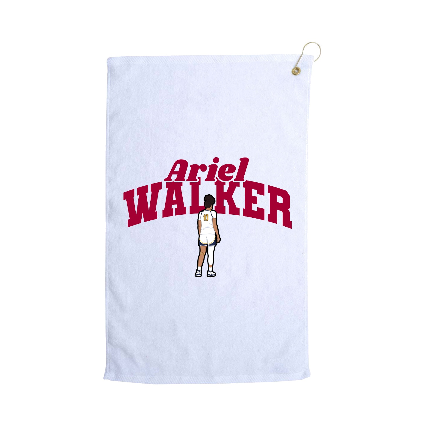 Golf Towel — Signature Arch in White