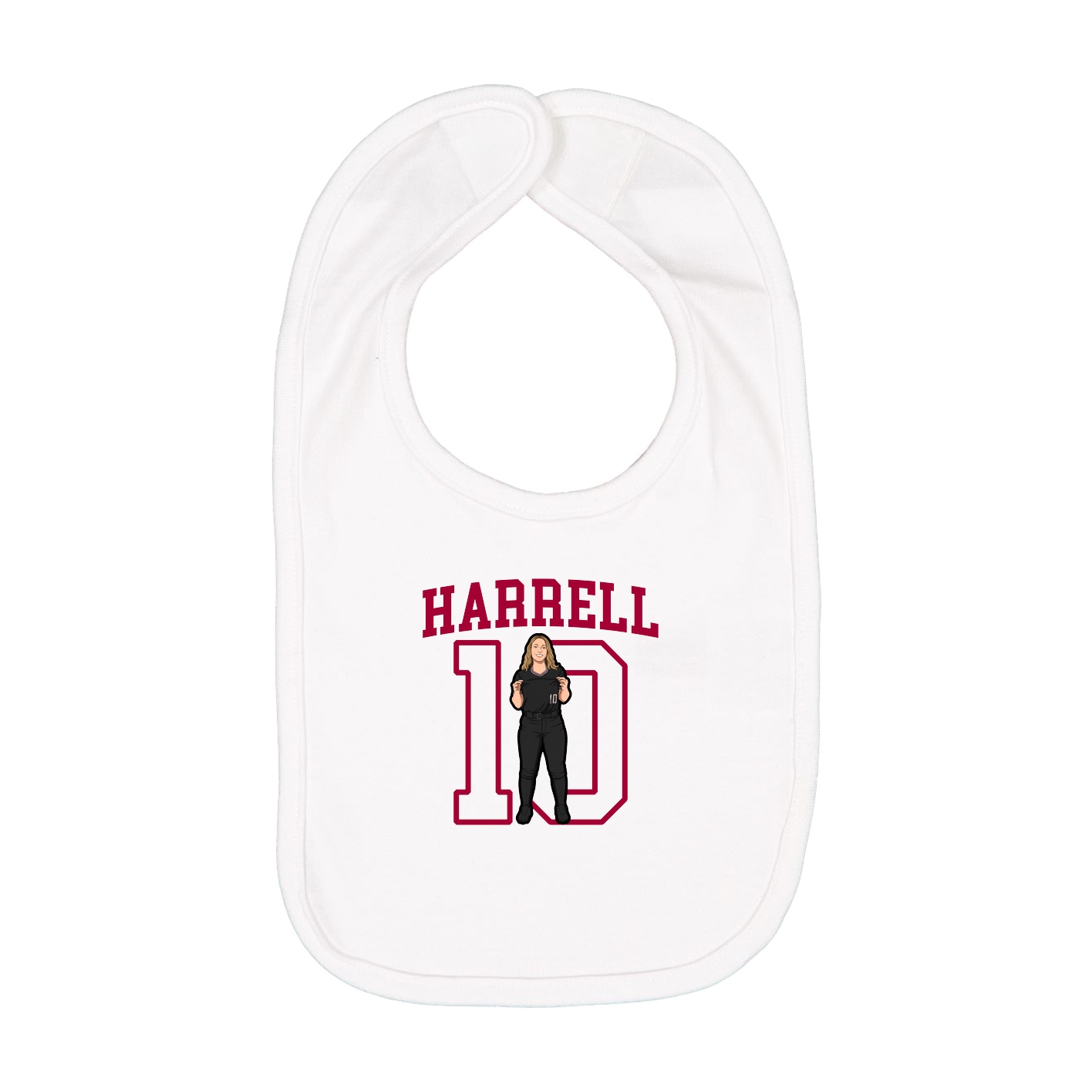 Infant Bib — Shirsey in White