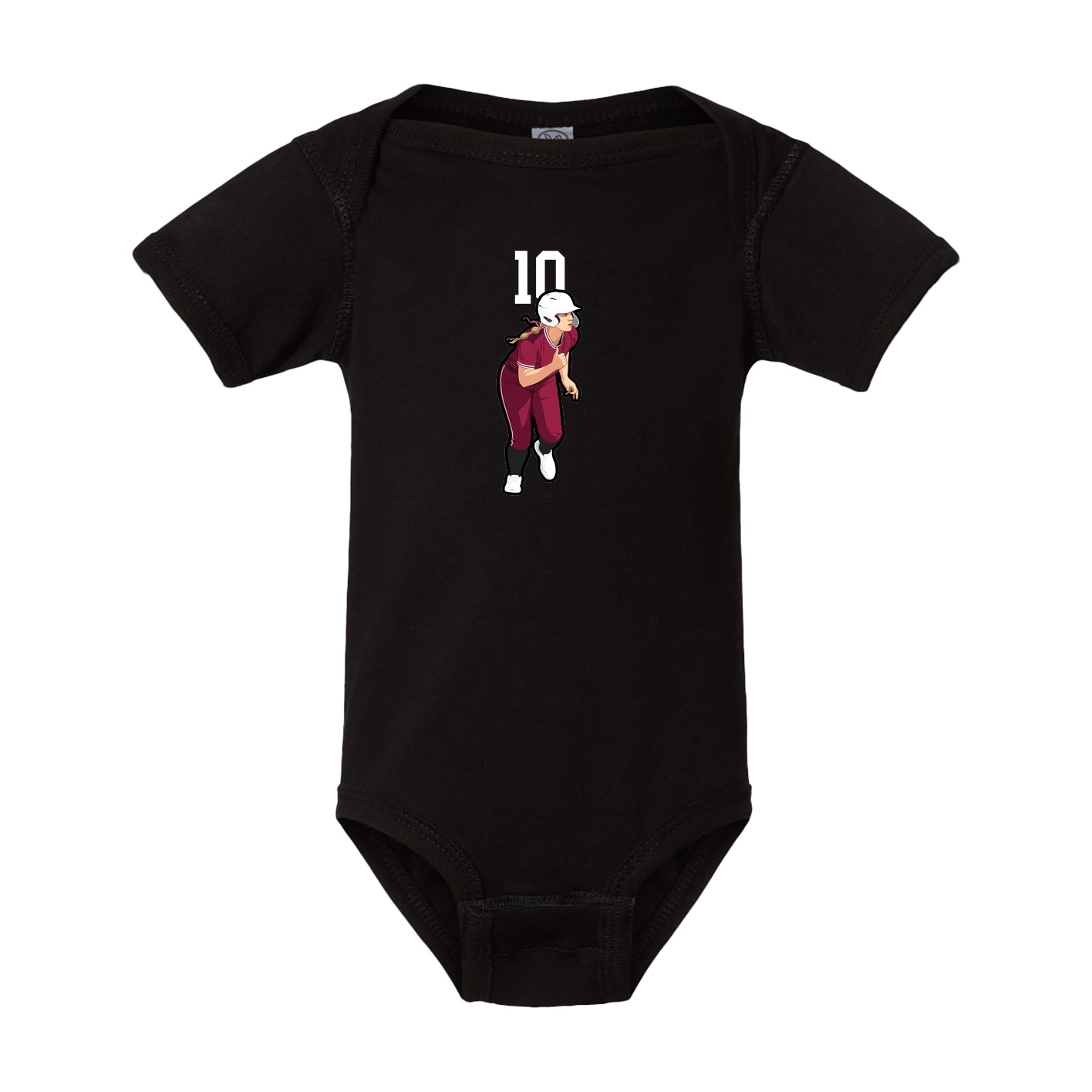 Baby Onesie — Number Top in Black