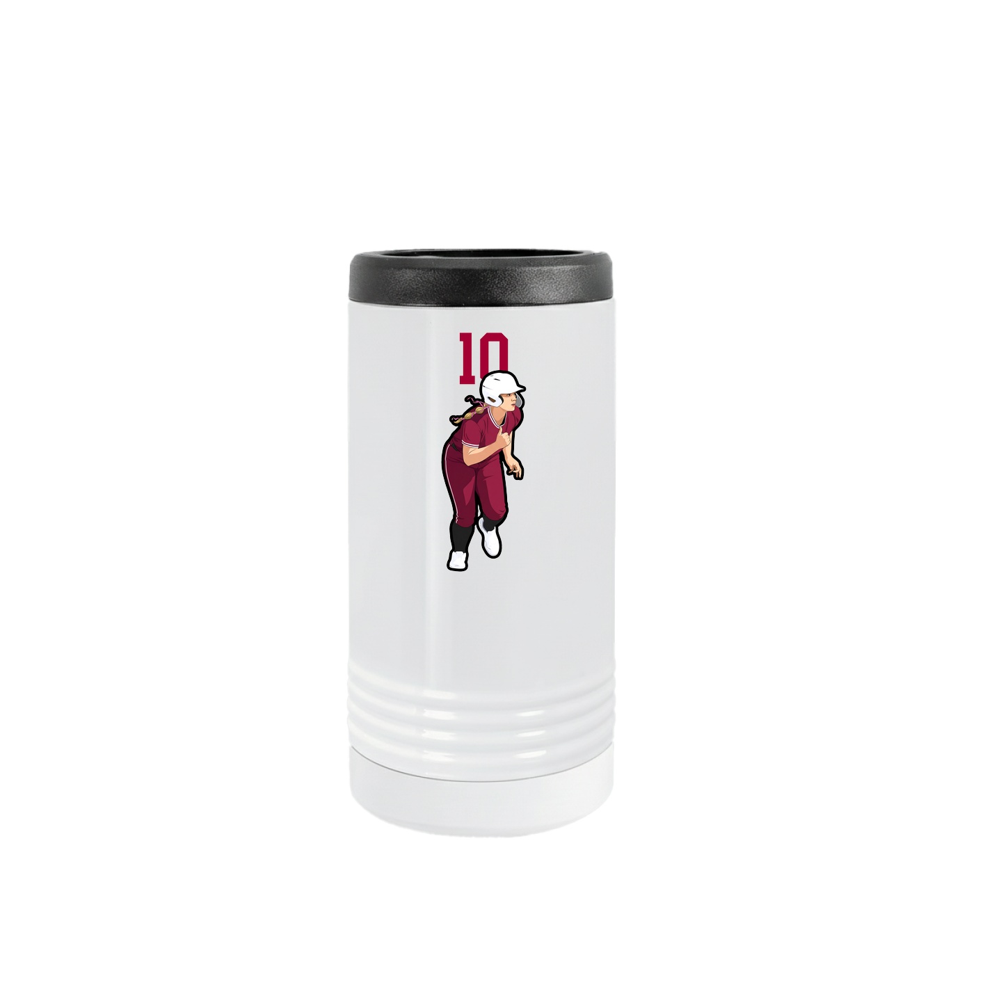 Slim Beverage Holder — Number Top in White