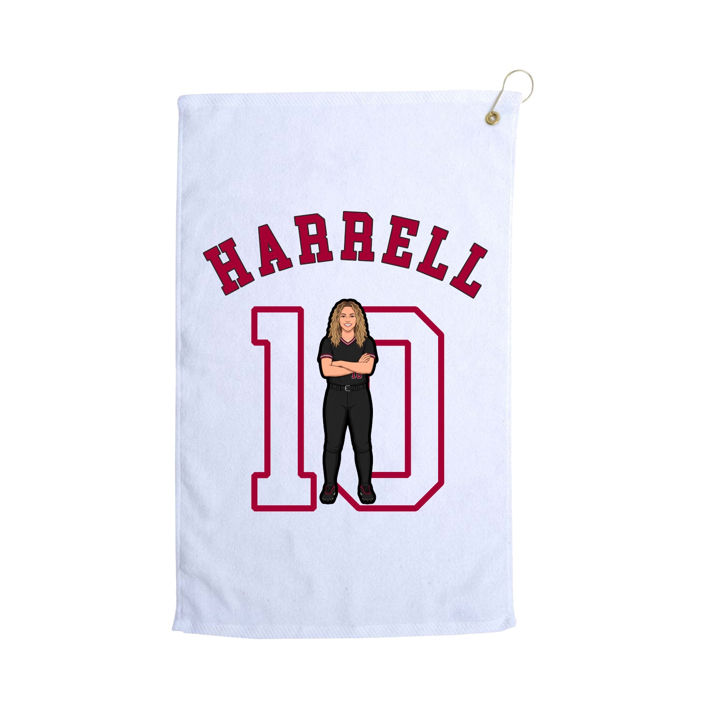 Golf Towel — Shirsey Arch in White