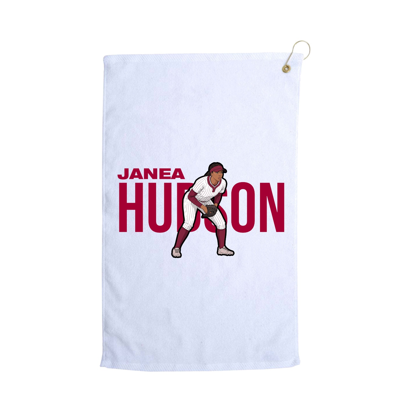 Golf Towel — Player Name in White
