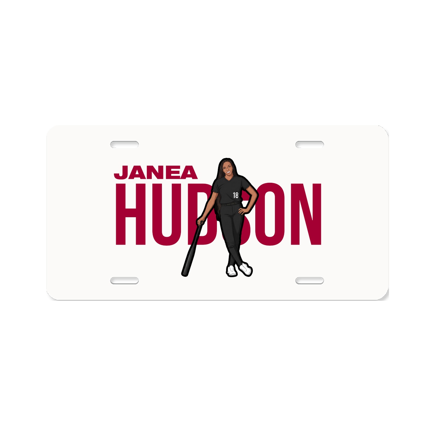 License Plate — Player Name in Classic