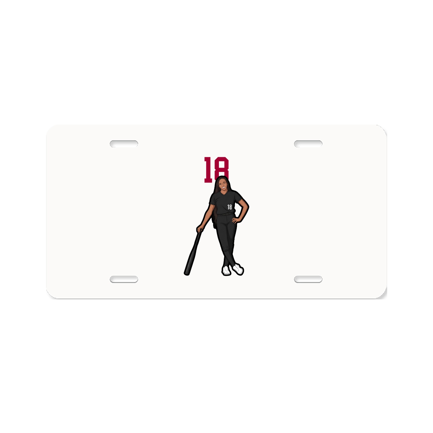 License Plate — Number Top in Classic