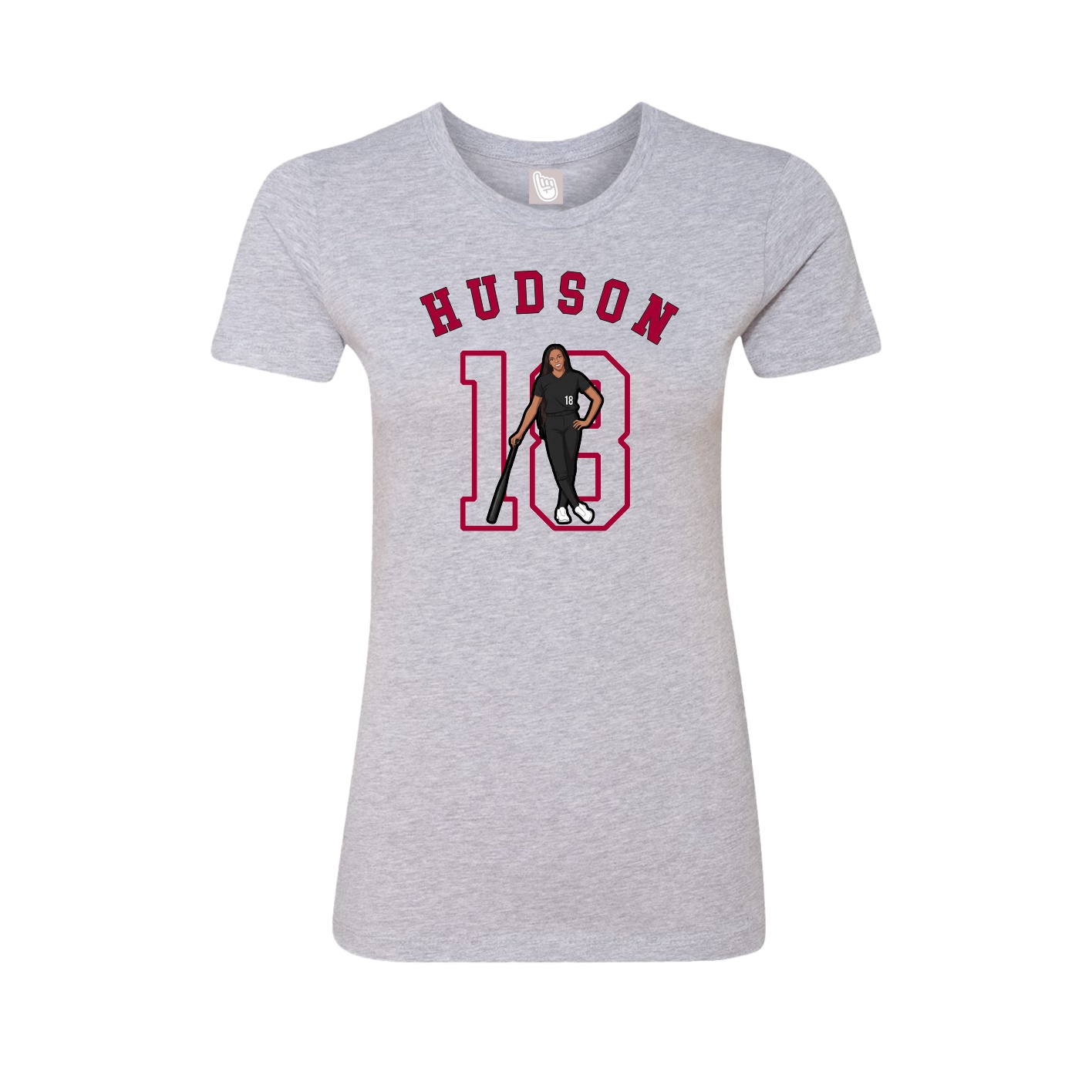 Fitted Women's Tee — Shirsey Arch in Grey