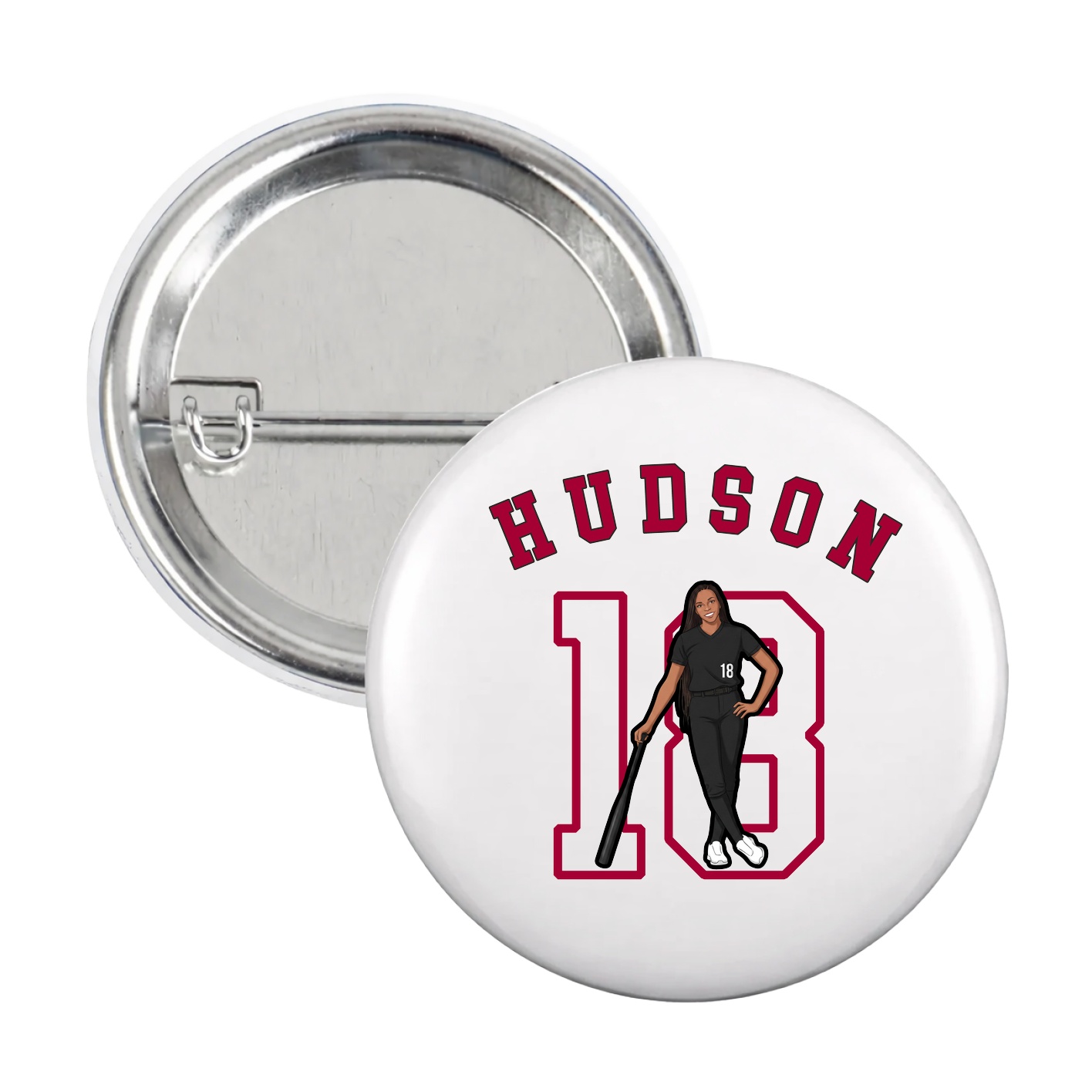 Game Day Button — Shirsey Arch in White