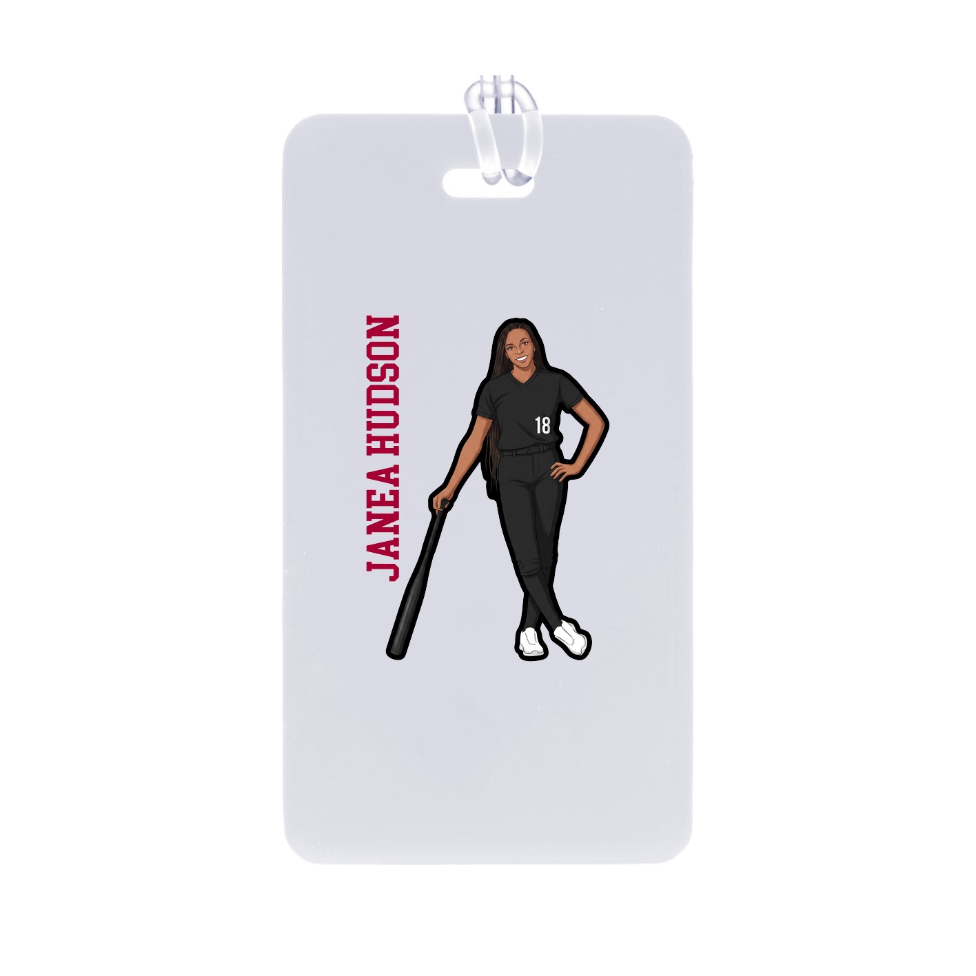 Bag Tag — Name Vertical in Classic