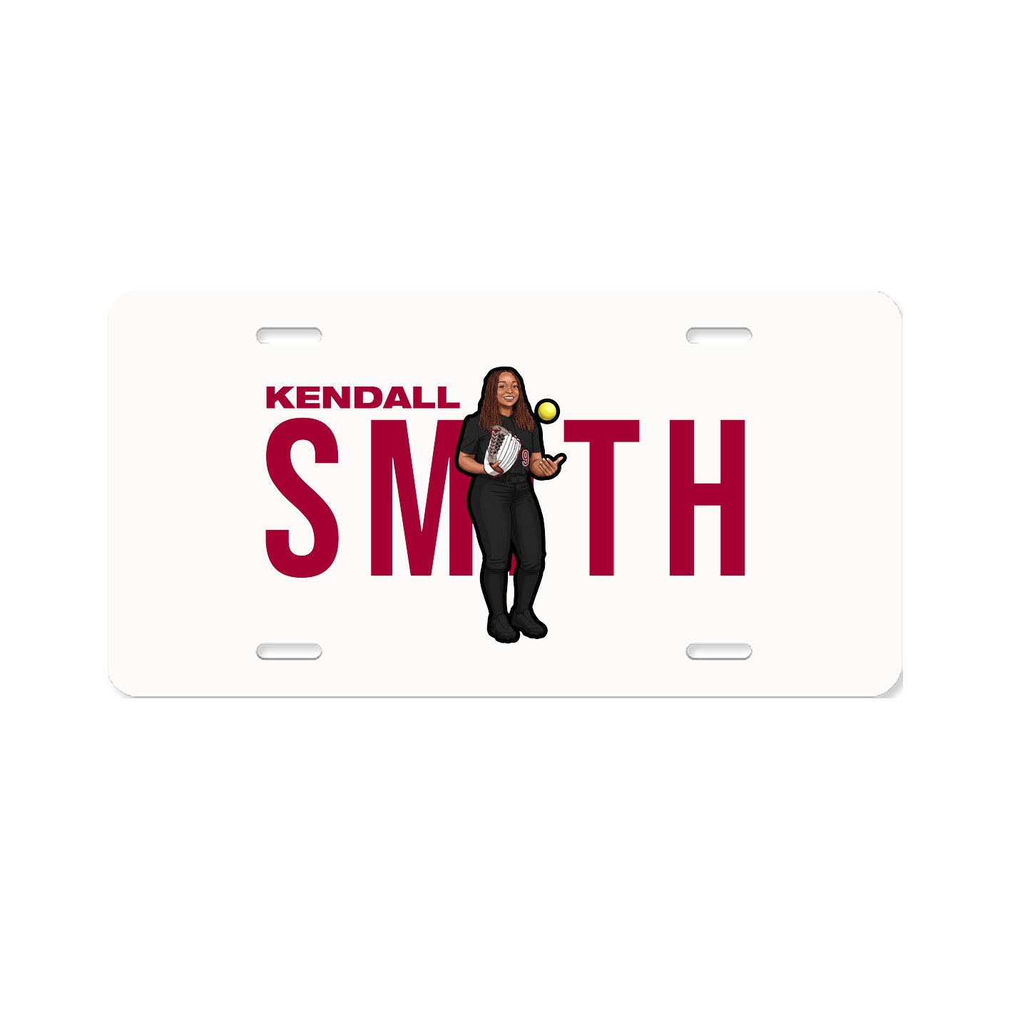 License Plate — Player Name in Classic