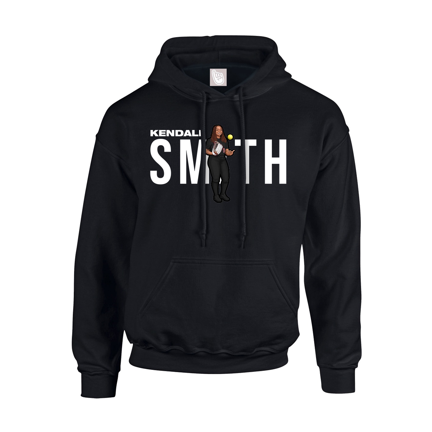 Hoodie — Player Name in Black