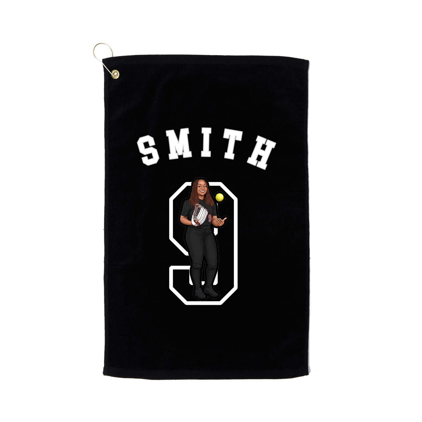 Golf Towel — Shirsey Arch in Black