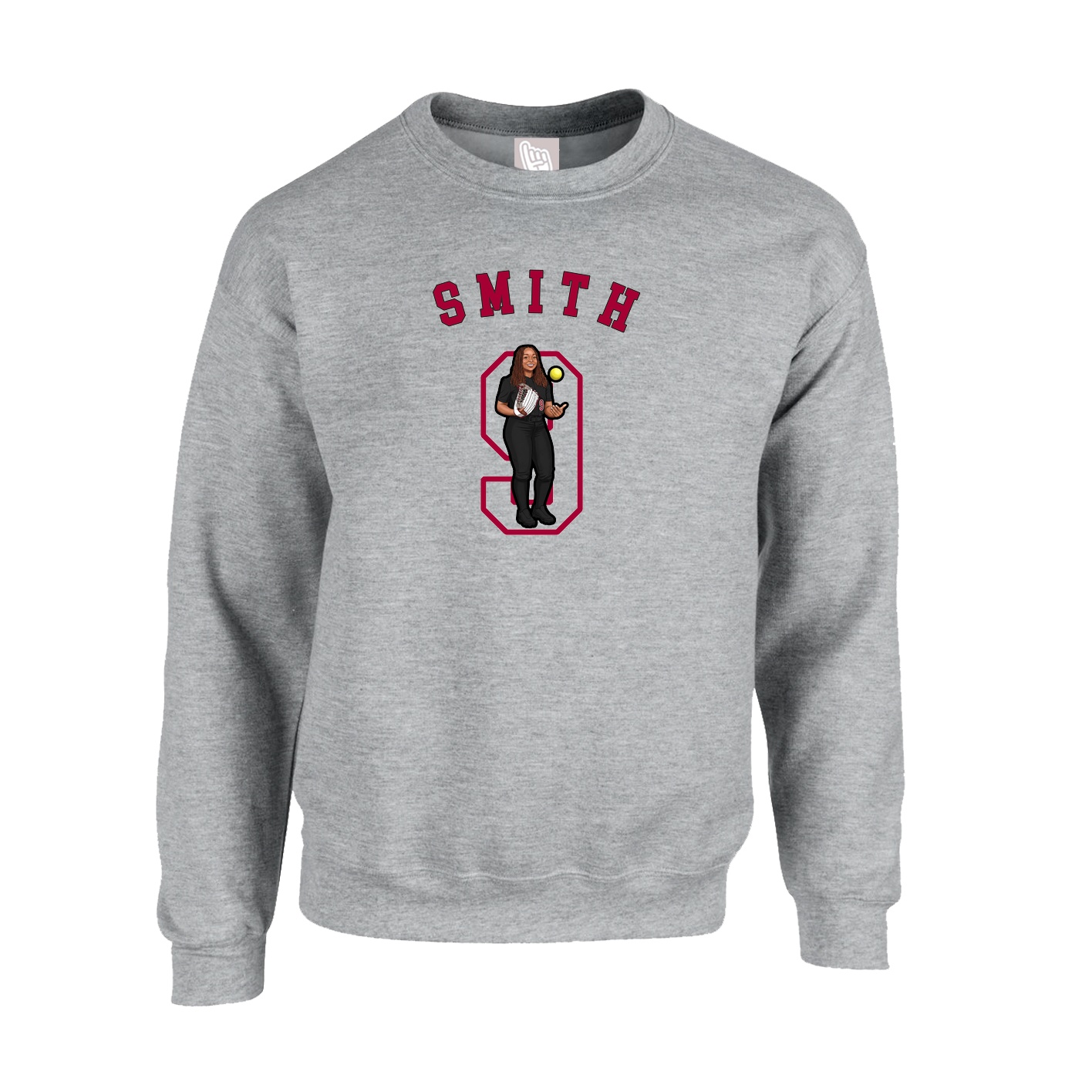 Fleece Crew — Shirsey Arch in Grey
