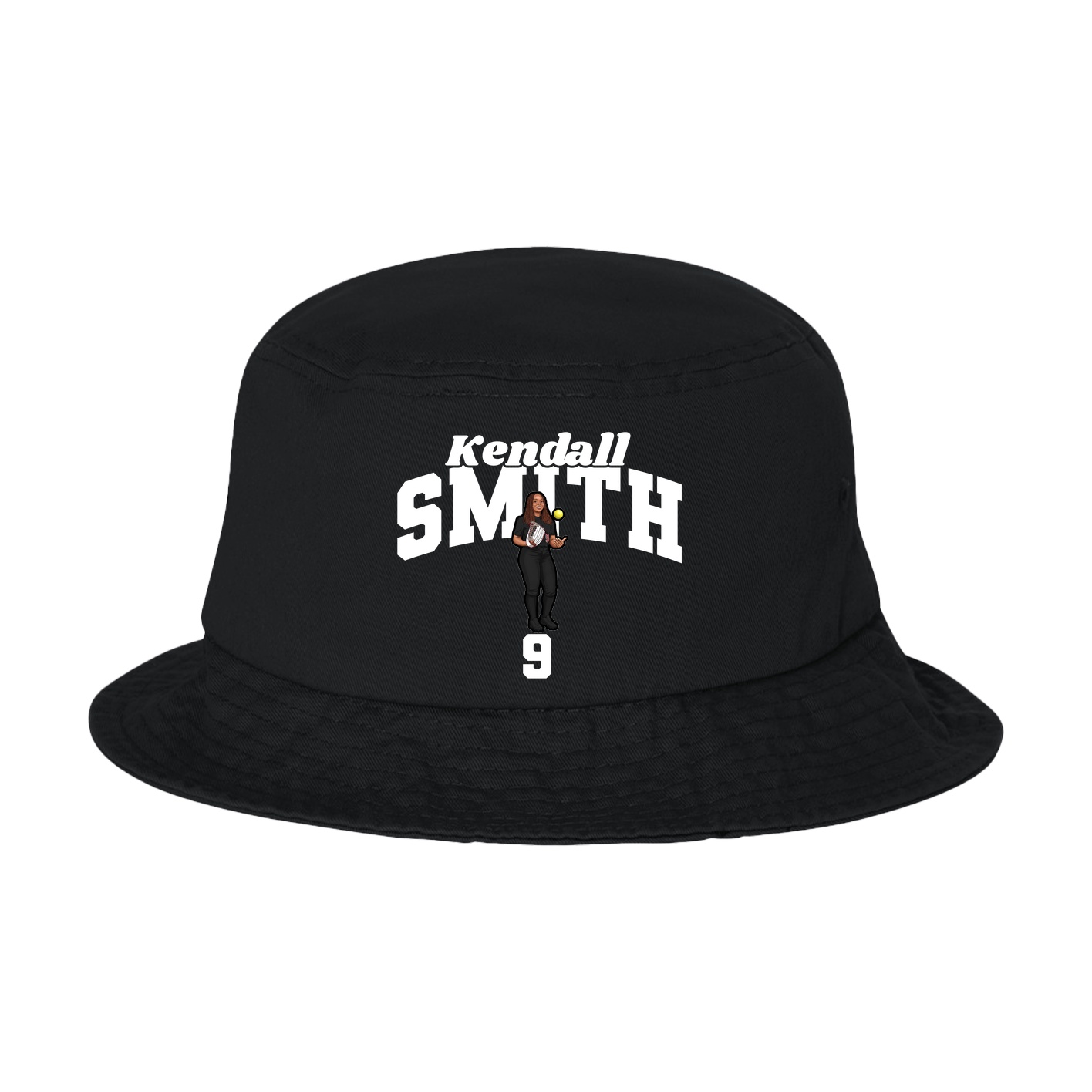 Bucket Cap — Signature Arch in Black