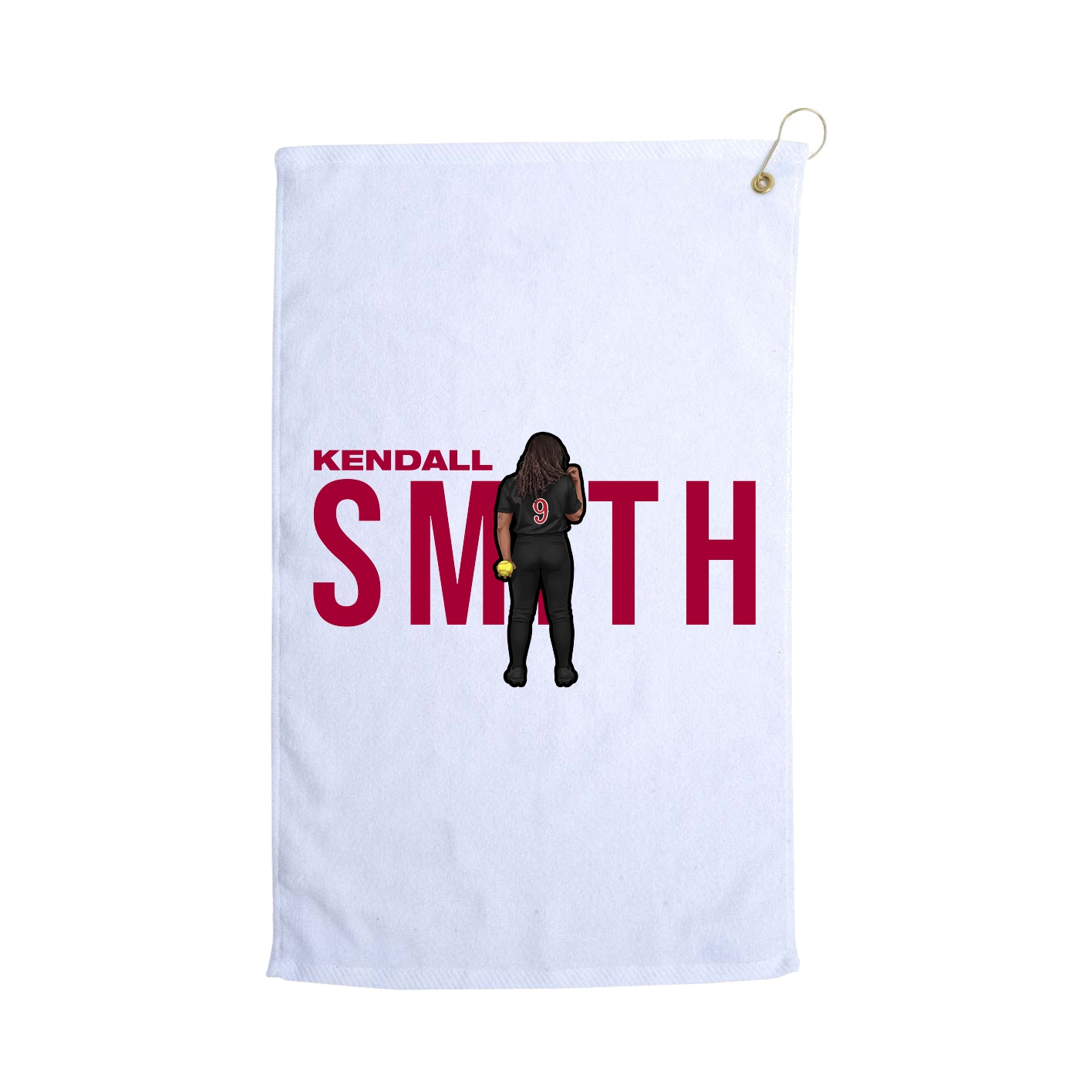 Golf Towel — Player Name in White