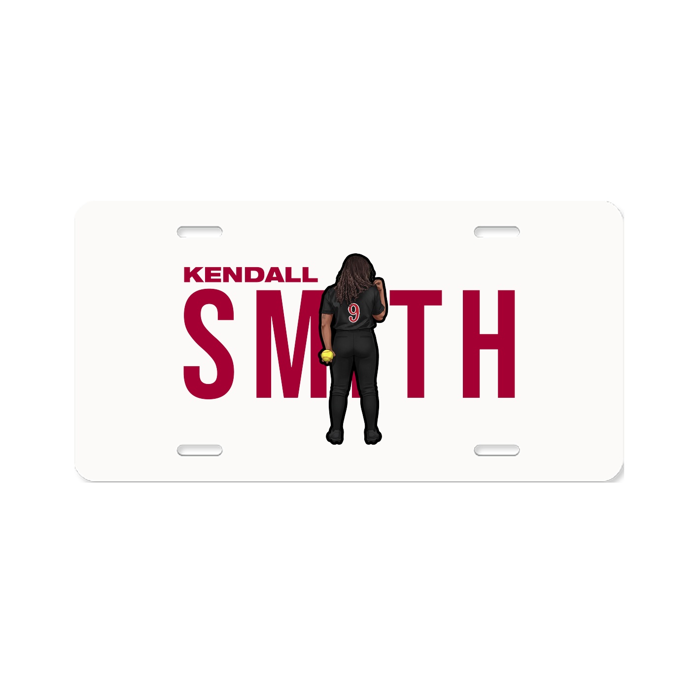 License Plate — Player Name in Classic