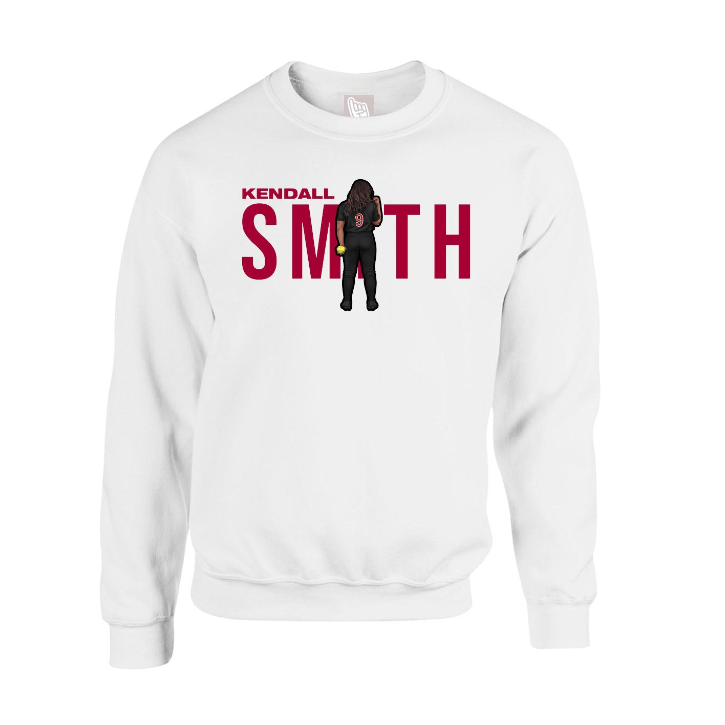 Fleece Crew — Player Name in White