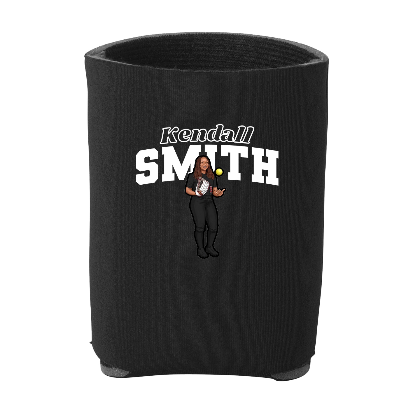 Can Holder — Name Arch in Black