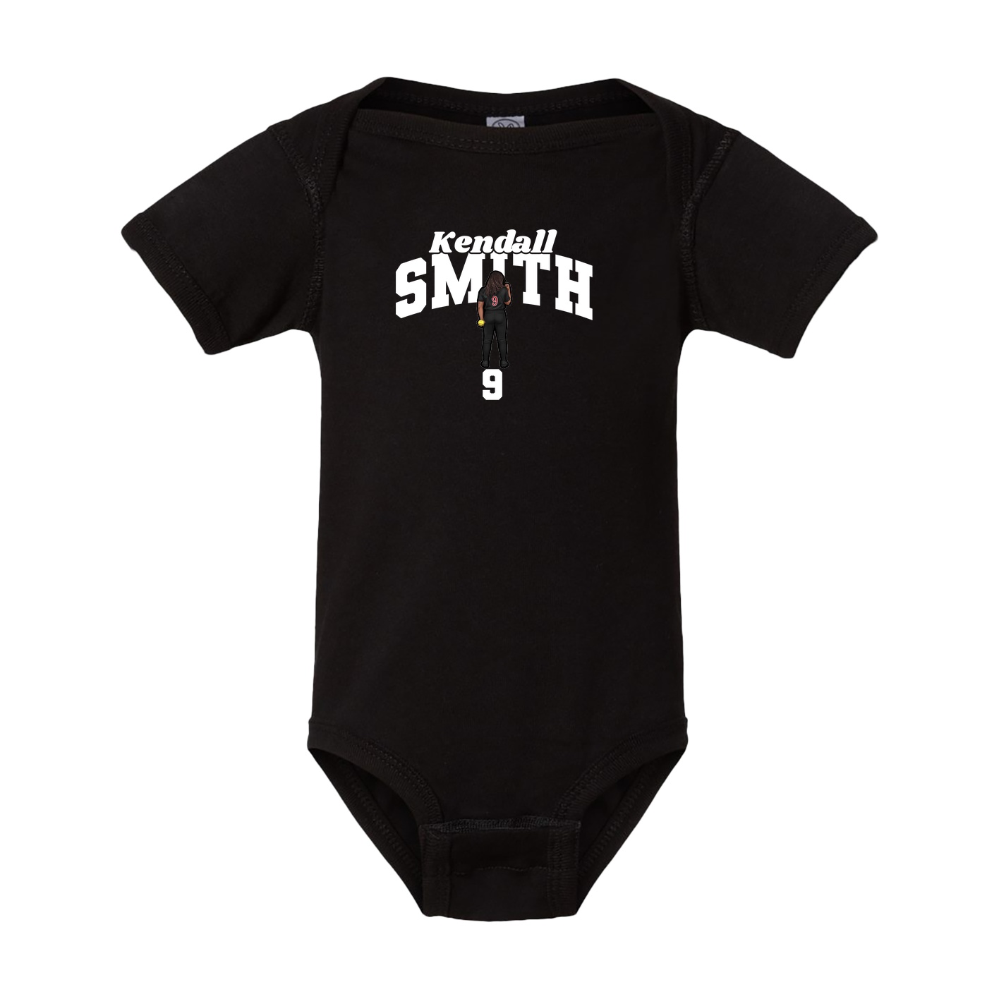 Baby Onesie — Signature Arch in Black