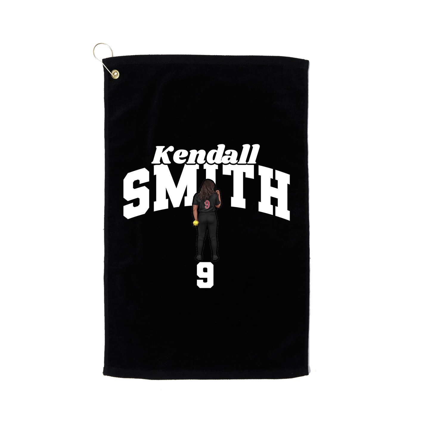 Golf Towel — Signature Arch in Black