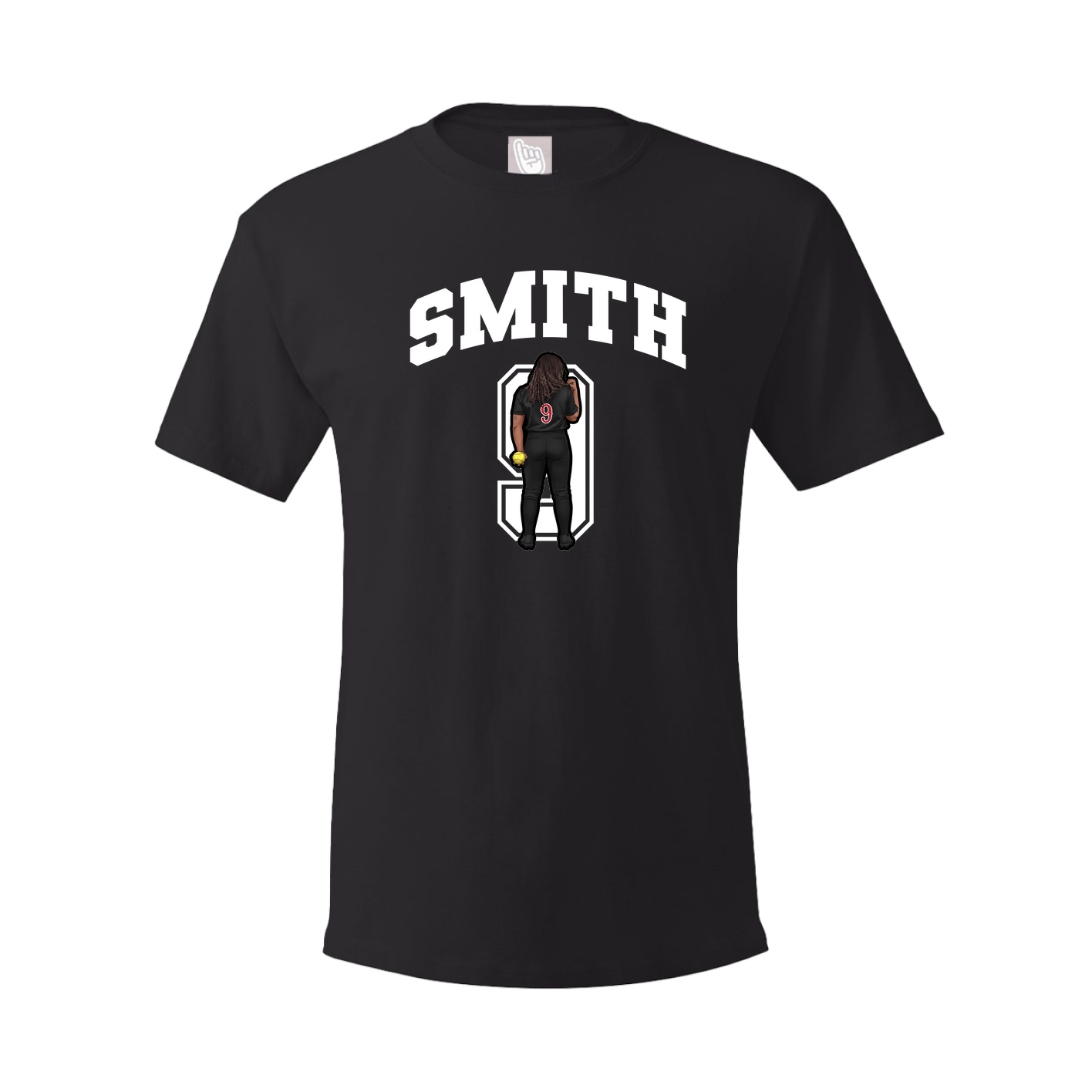 Youth Tee — Number in Black