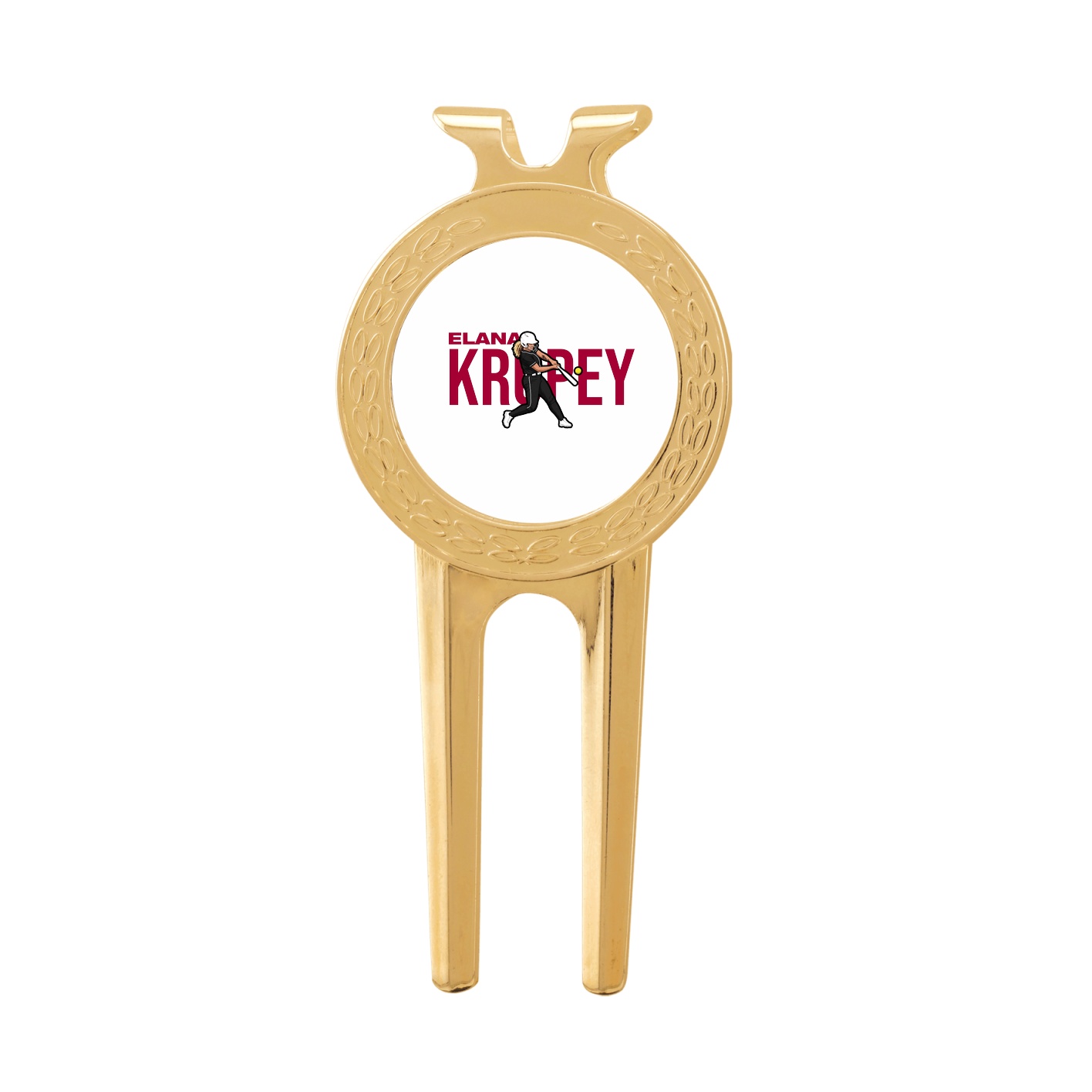 Divot Tool with Ball Marker — Player Name in Classic