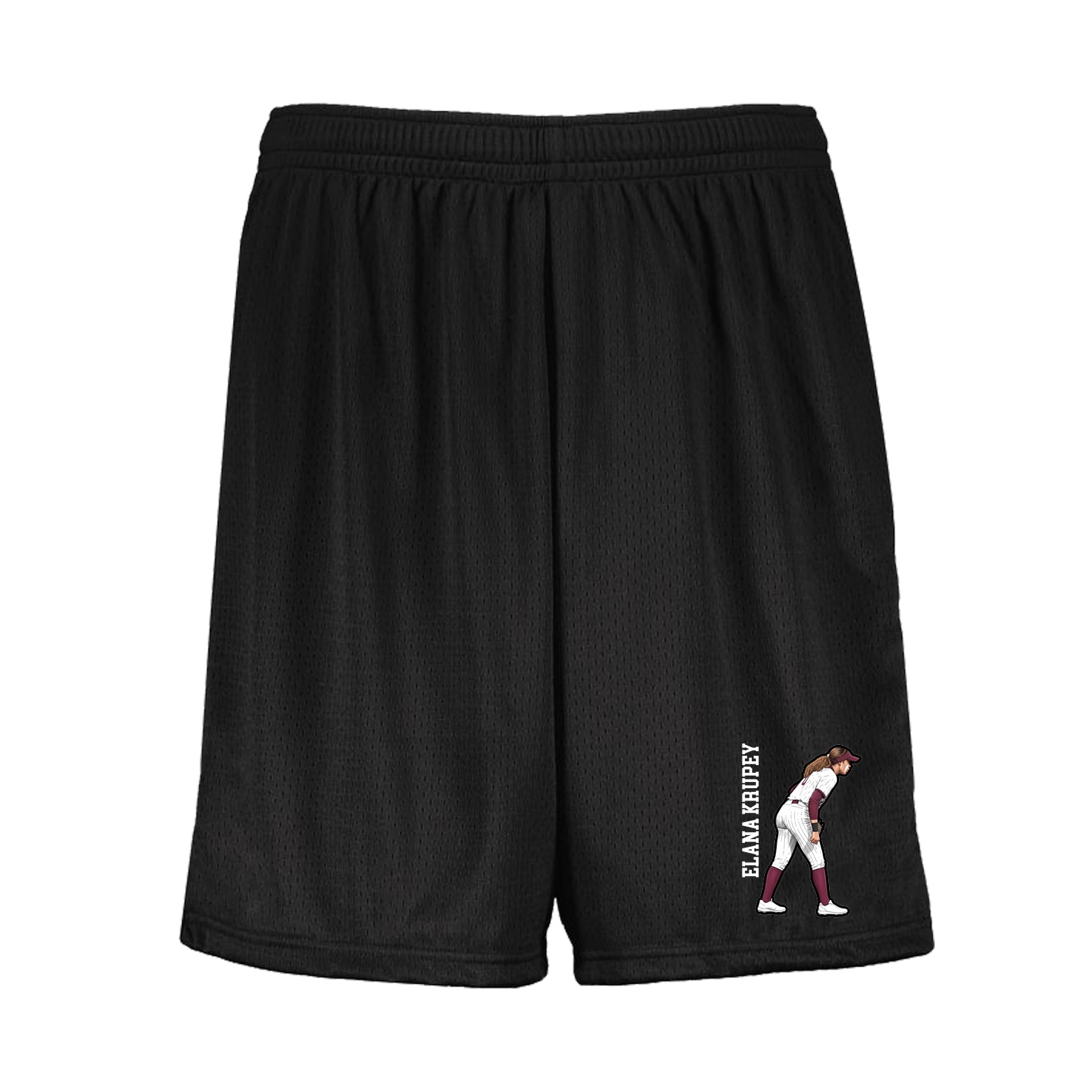 Shorts — Name Vertical in Black
