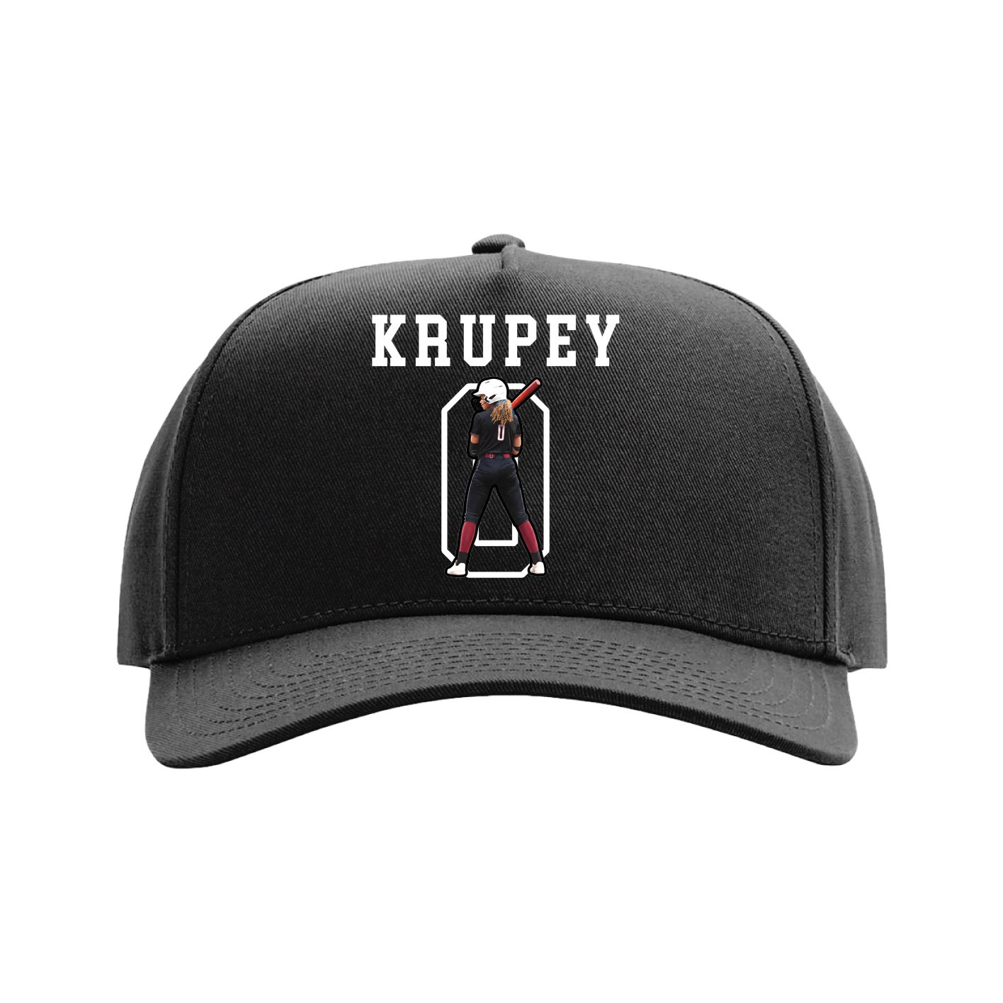 Full Fabric Five-Panel Champ Cap — Shirsey in Black