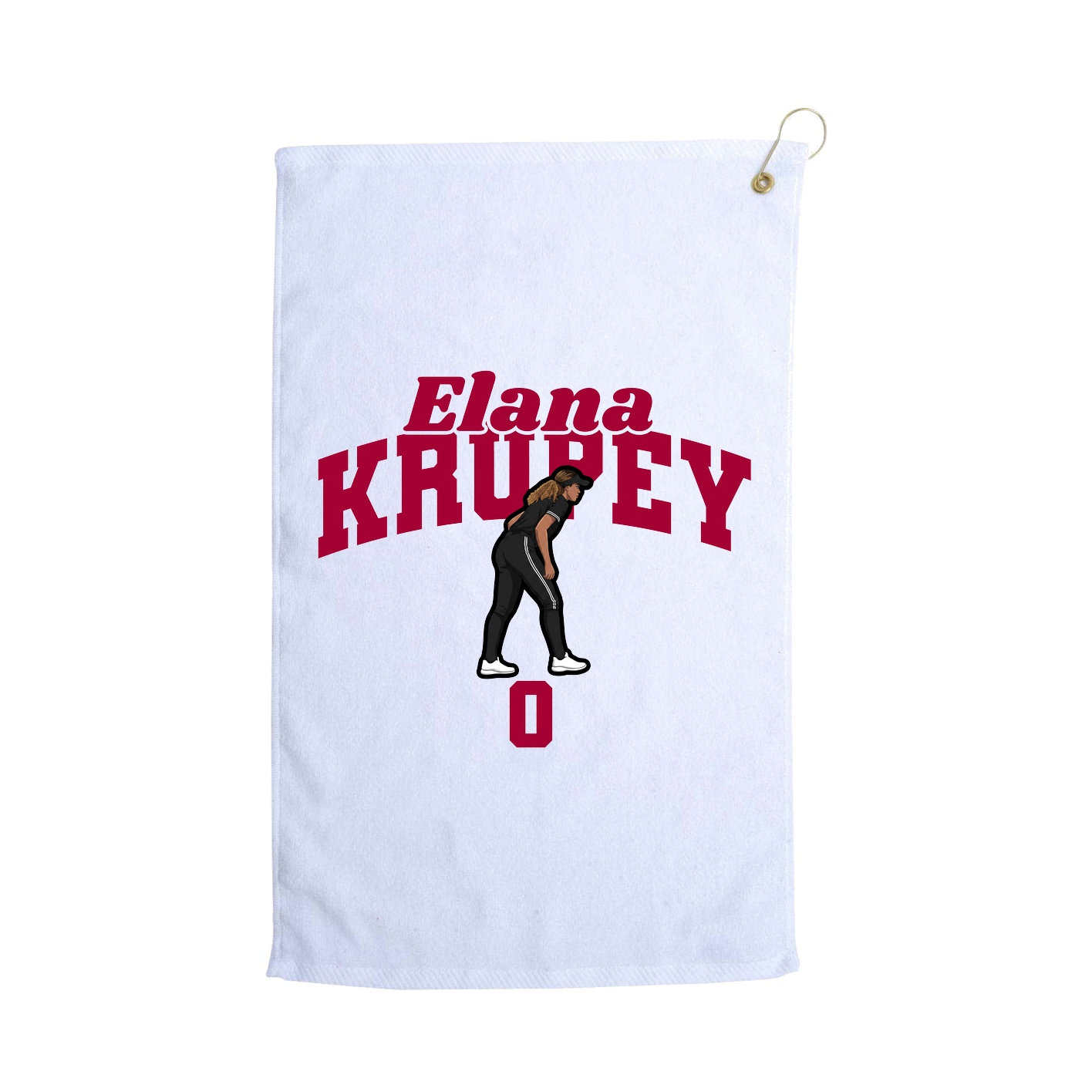 Golf Towel — Signature Arch in White