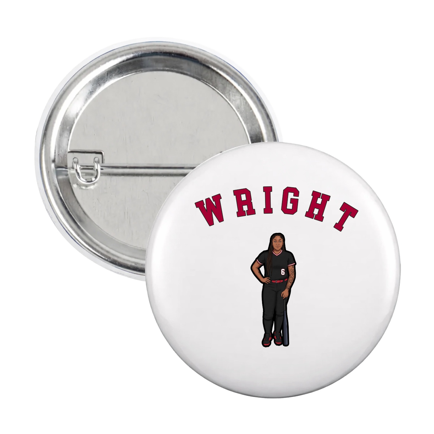 Game Day Button — Shirsey Arch in White