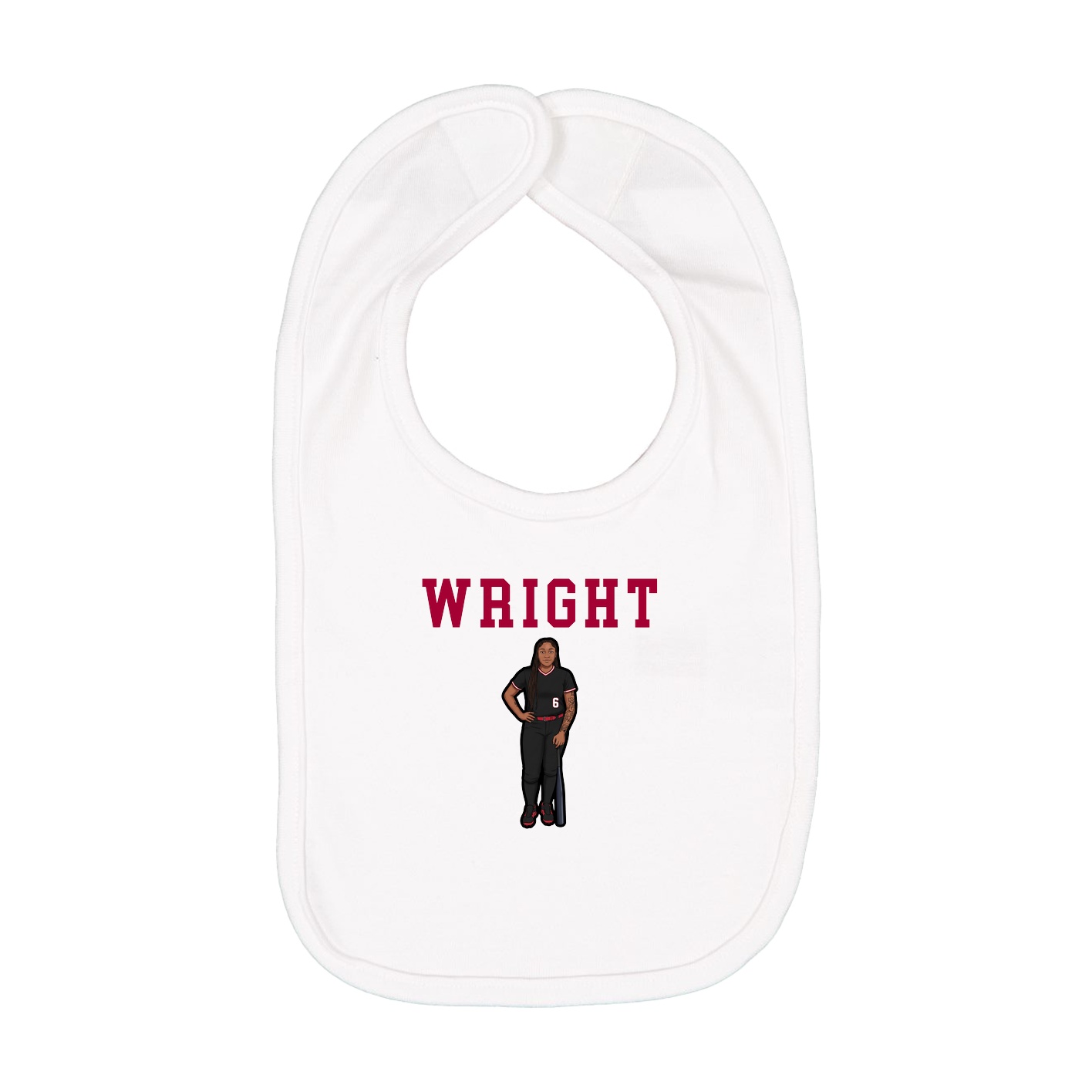 Infant Bib — Shirsey in White