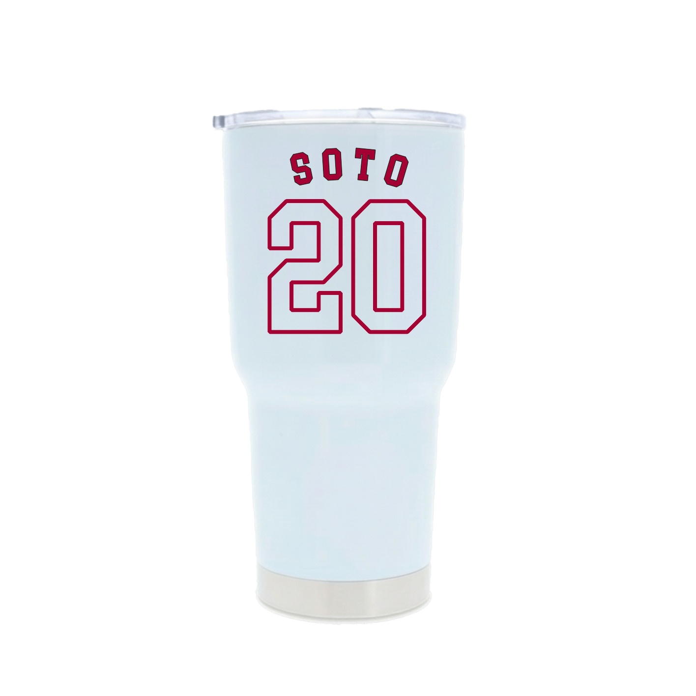30oz Stainless Steel Tumbler — Shirsey Arch in White