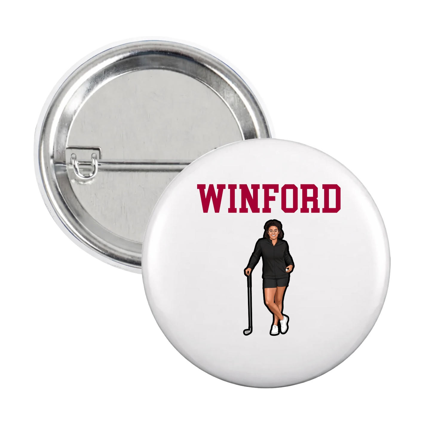 Game Day Button — Shirsey in White