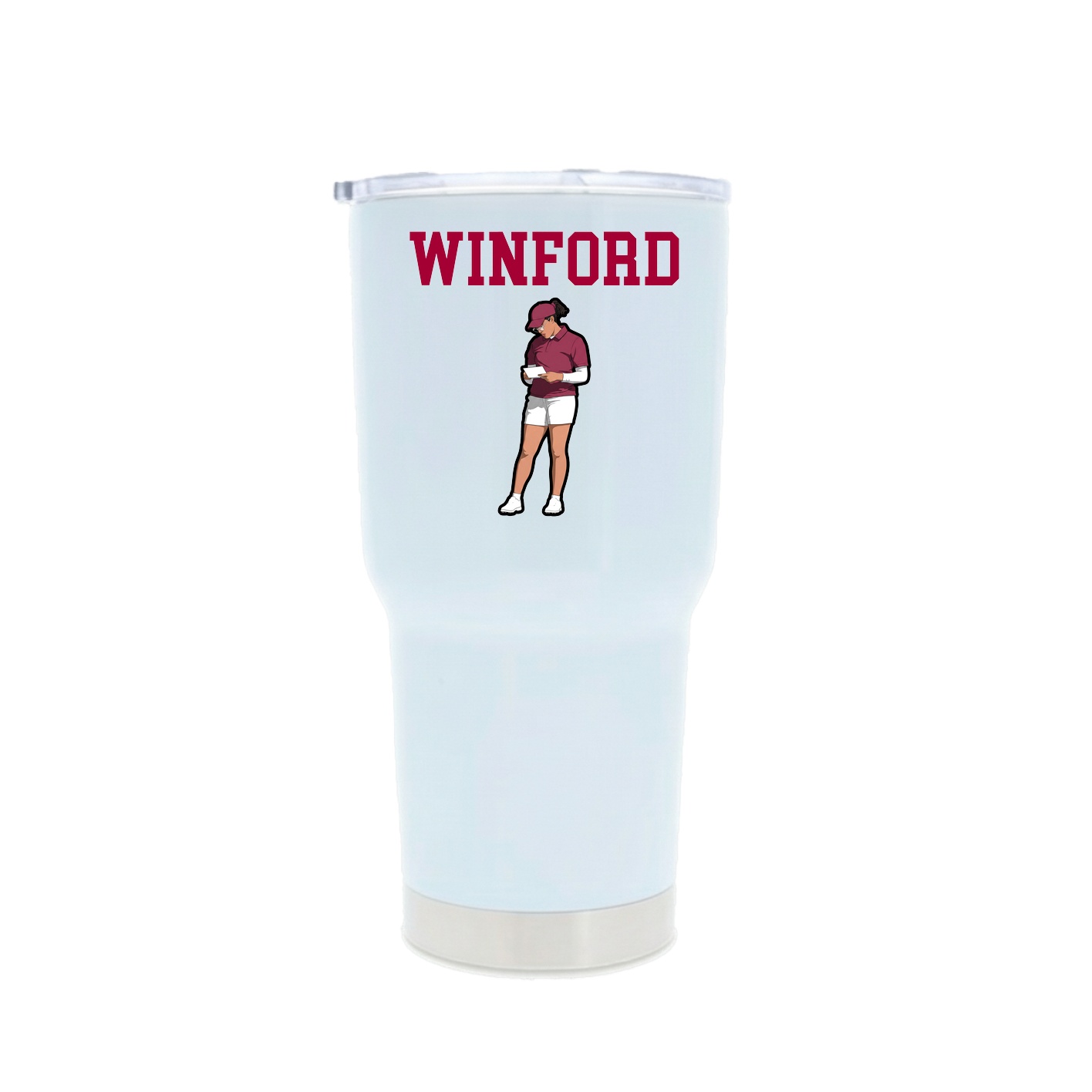 30oz Stainless Steel Tumbler — Shirsey in White