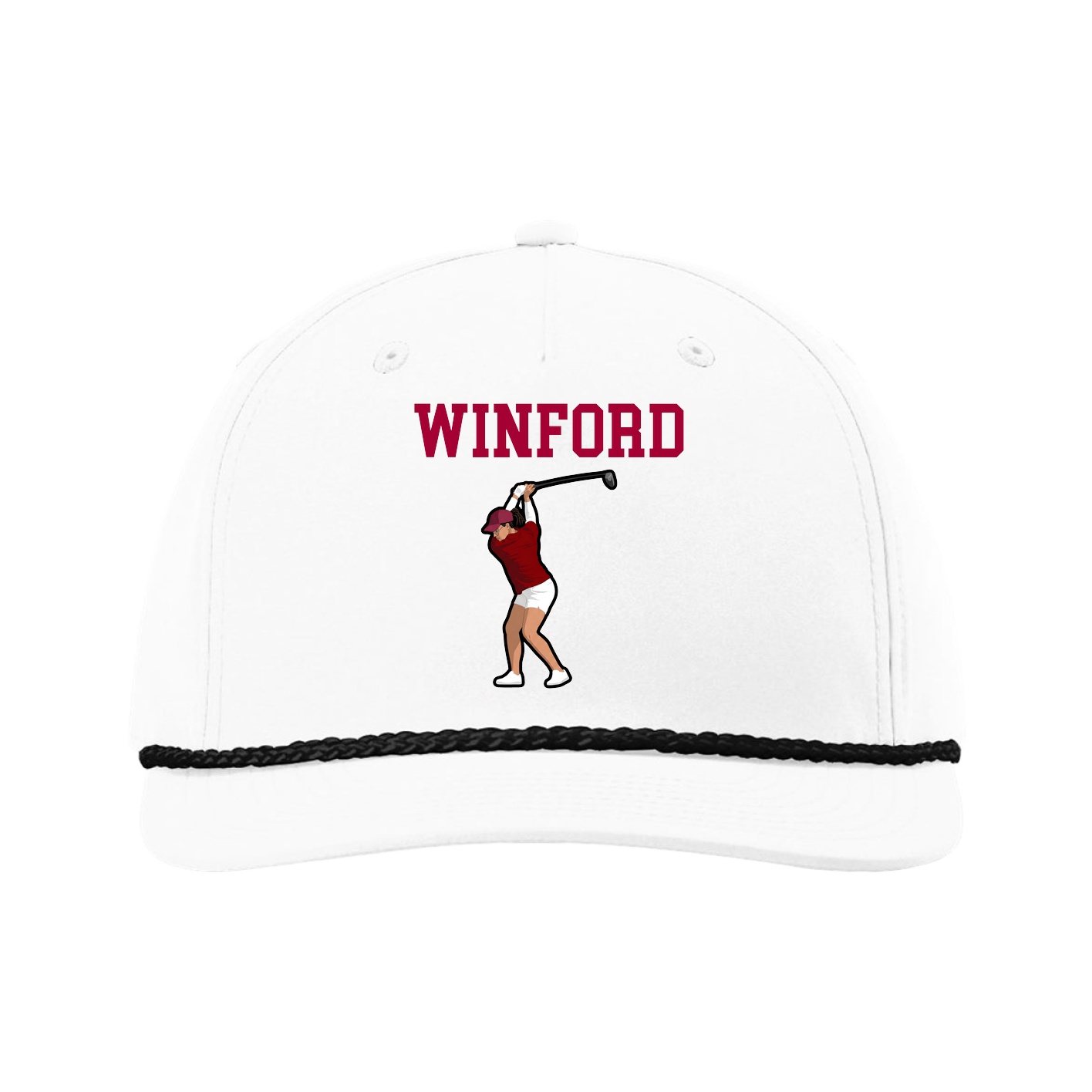 Five-Panel Classic Rope Cap — Shirsey in White