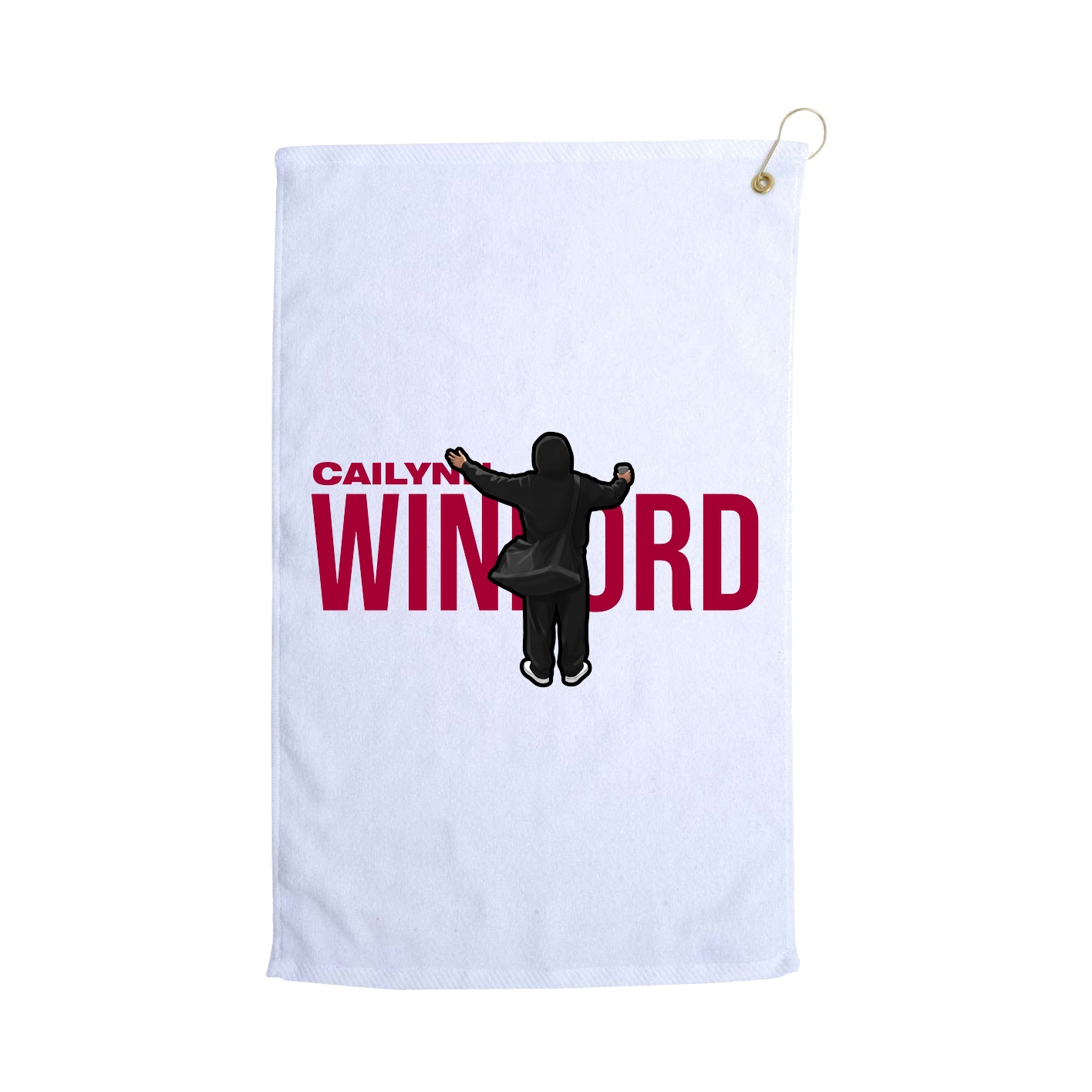 Golf Towel — Player Name in White