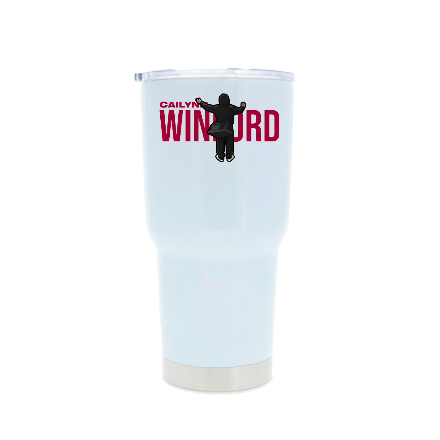 30oz Stainless Steel Tumbler — Player Name in White