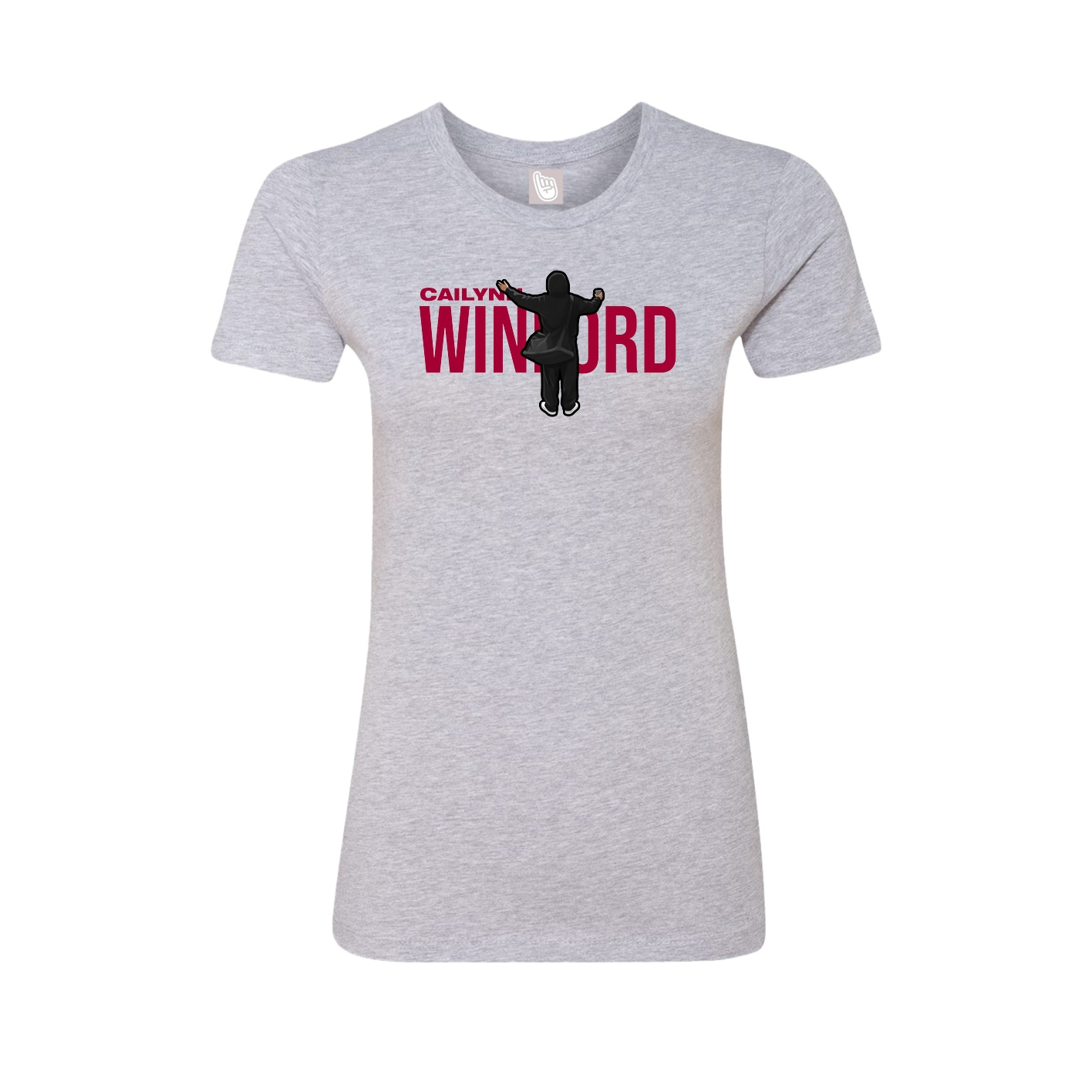 Womens Tee — Player Name in Grey