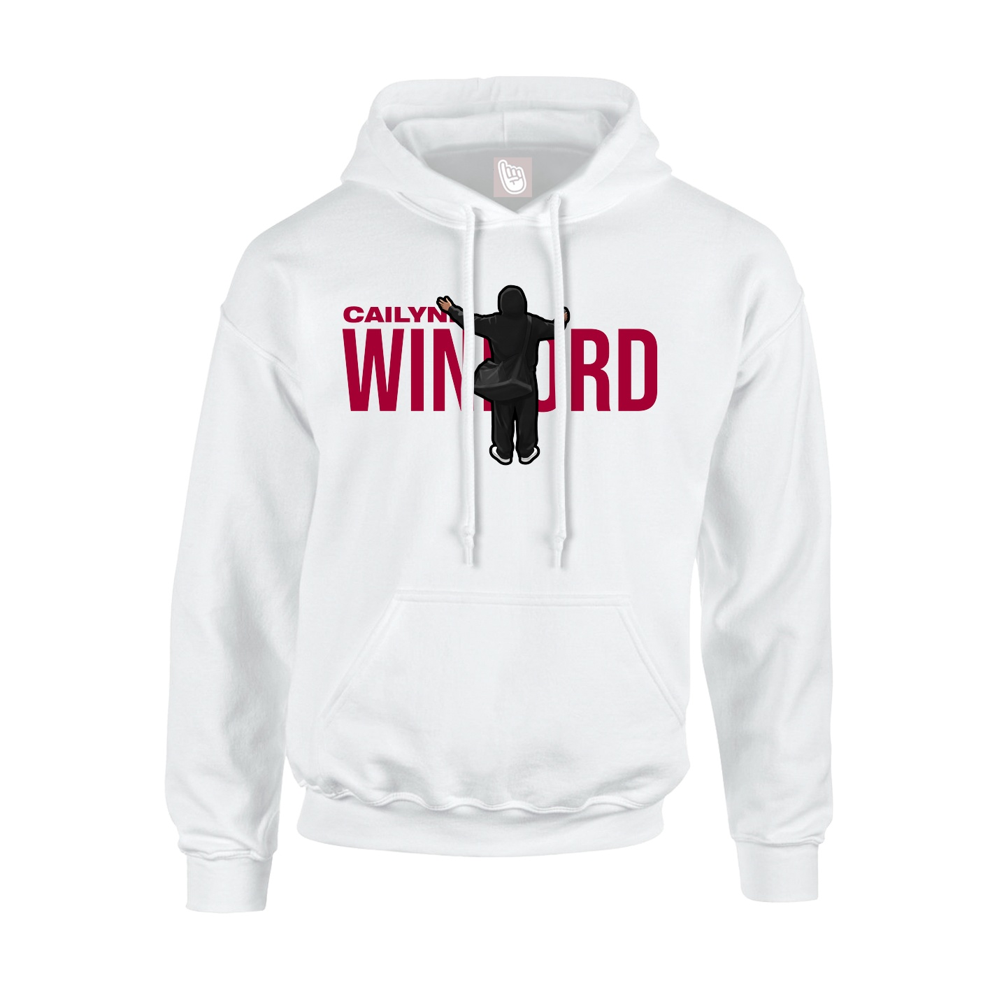 Youth Hoodie — Player Name in White