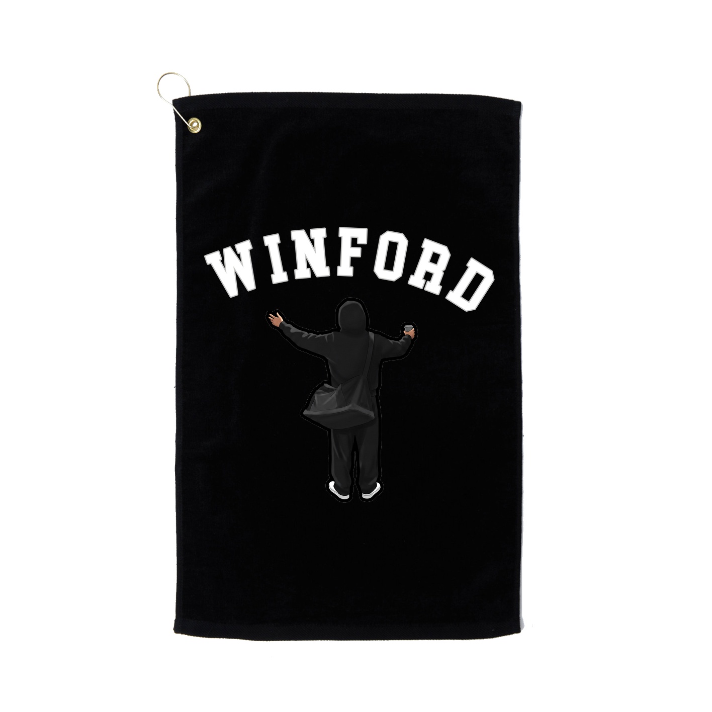 Golf Towel — Shirsey Arch in Black