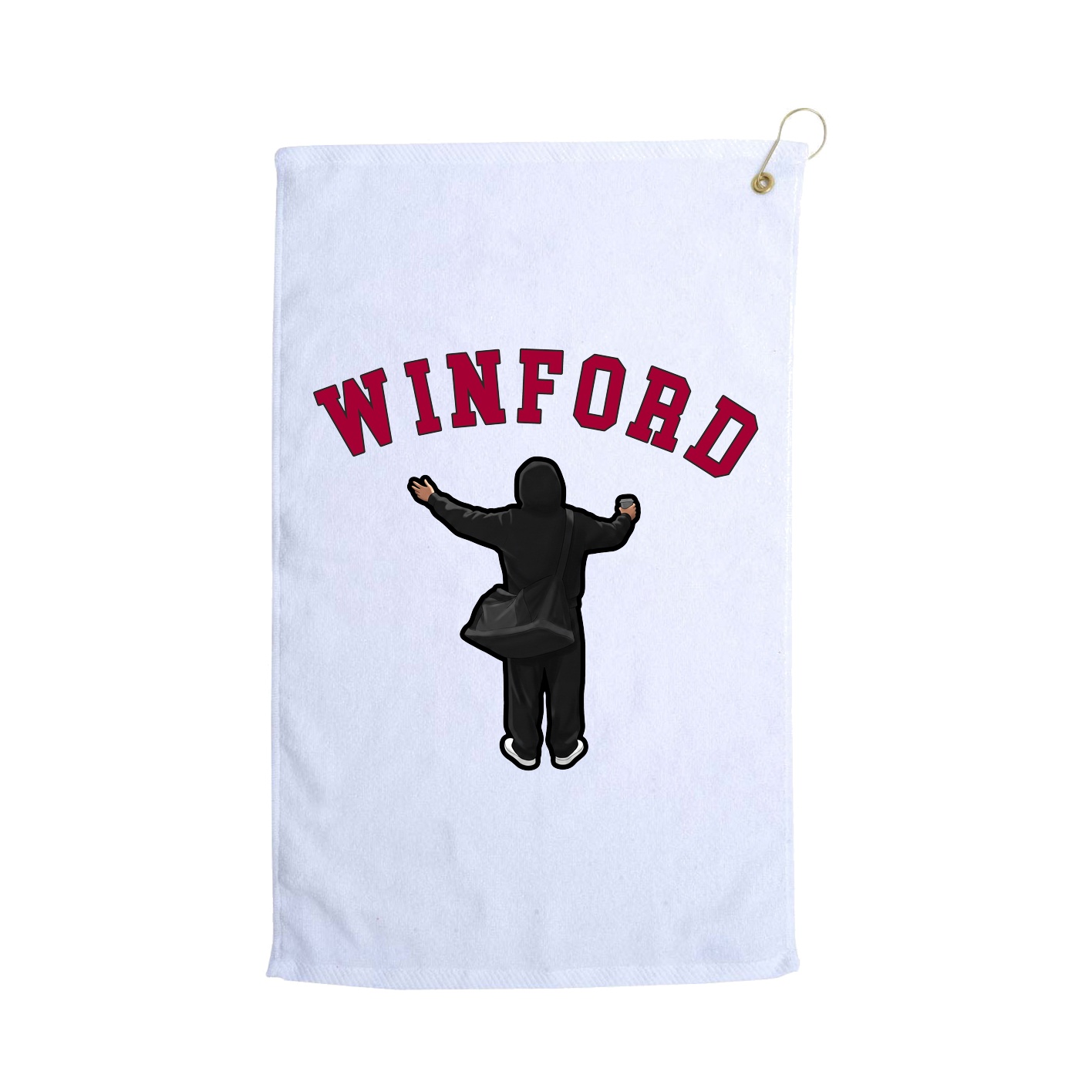 Golf Towel — Shirsey Arch in White