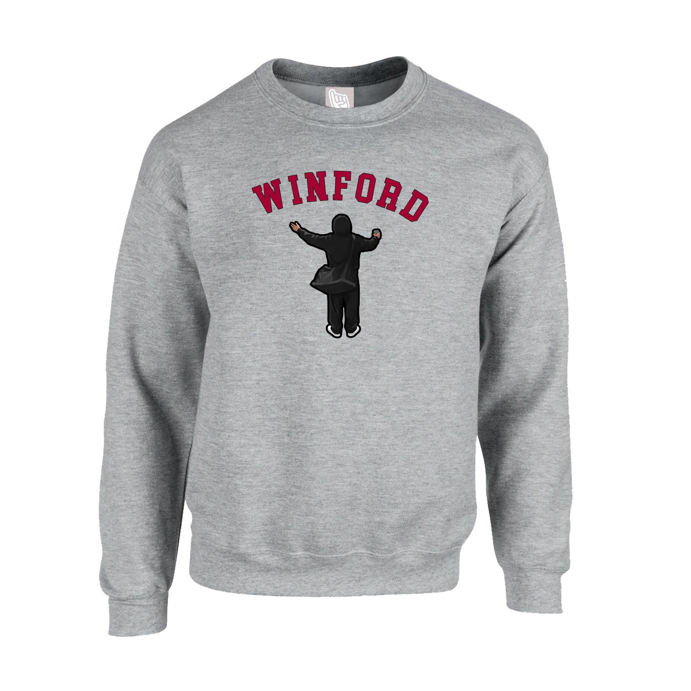 Fleece Crew — Shirsey Arch in Grey