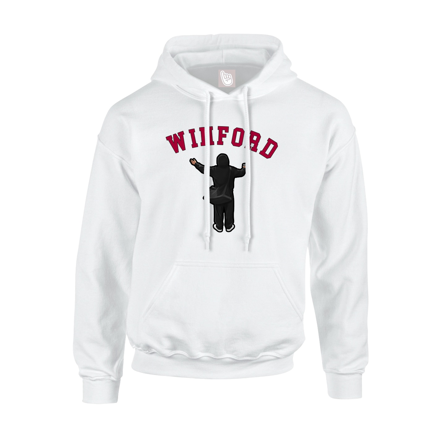 Youth Hoodie — Shirsey Arch in White