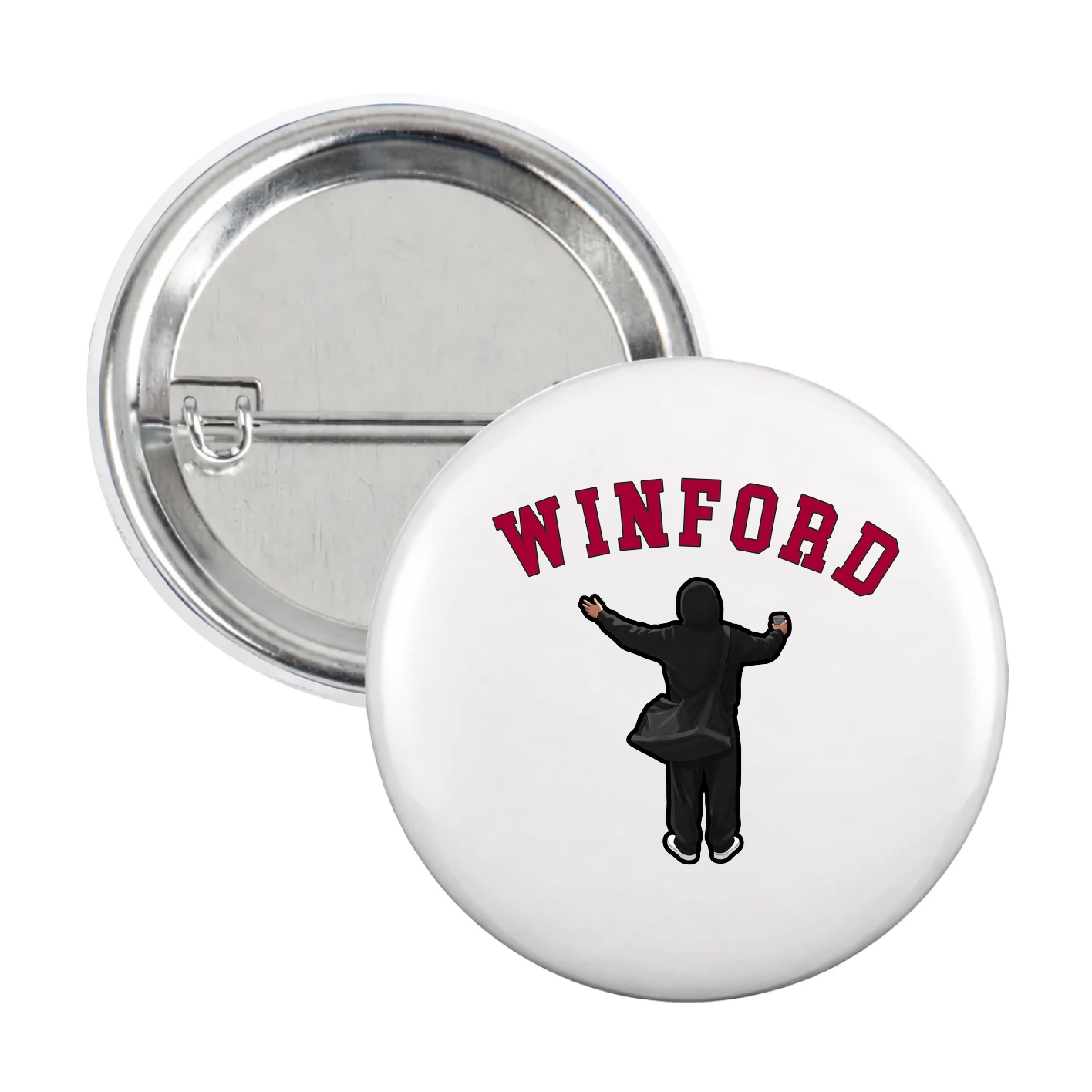 Game Day Button — Shirsey Arch in White