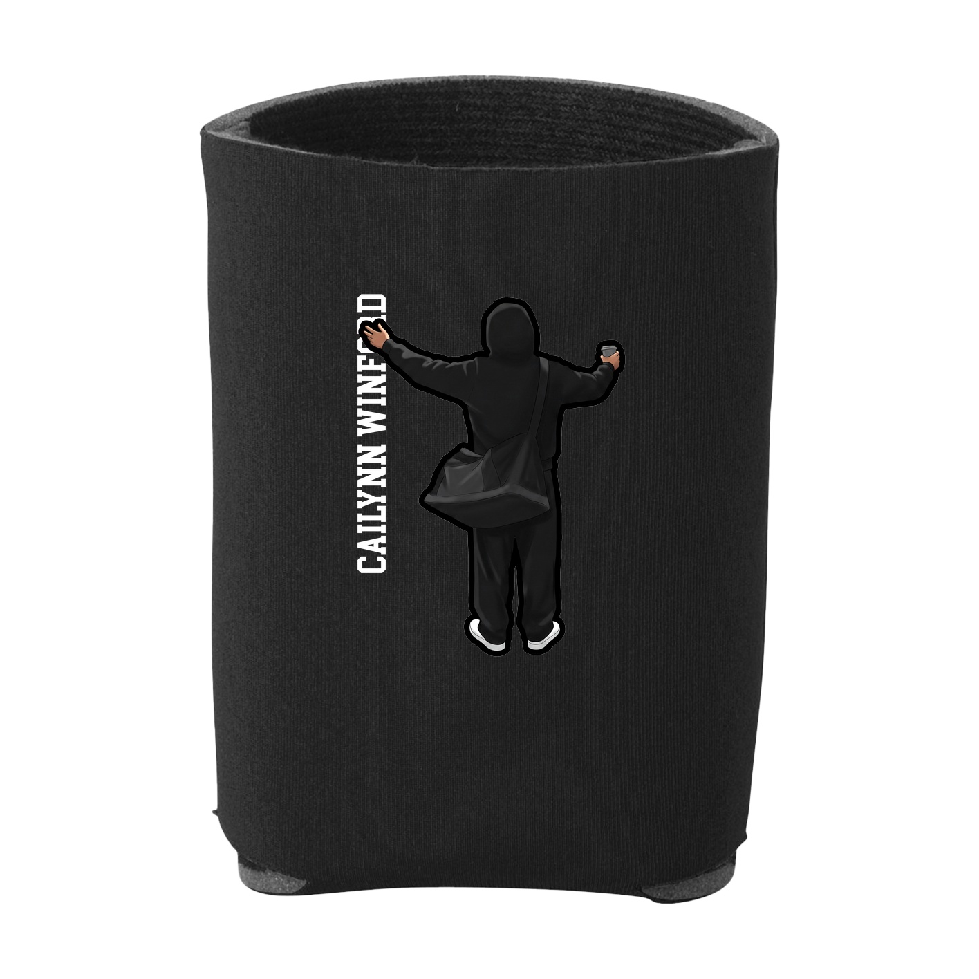 Can Holder — Name Vertical in Black