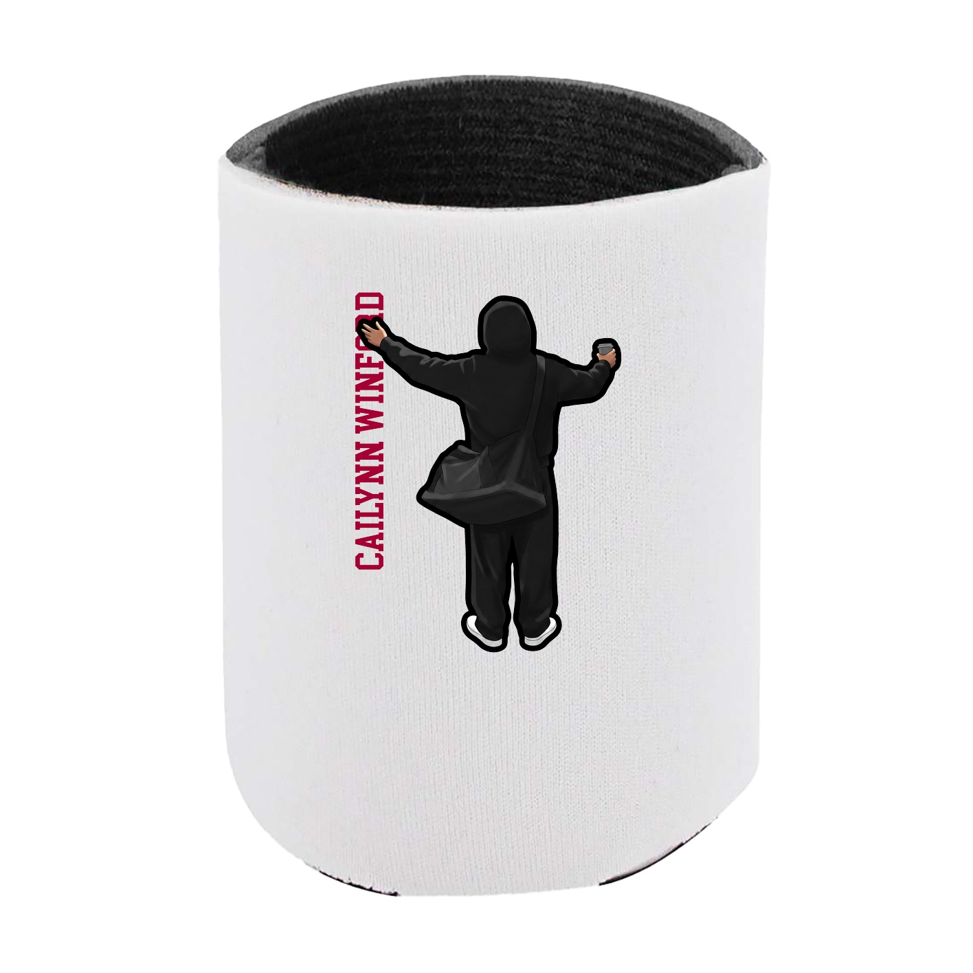 Can Holder — Name Vertical in White