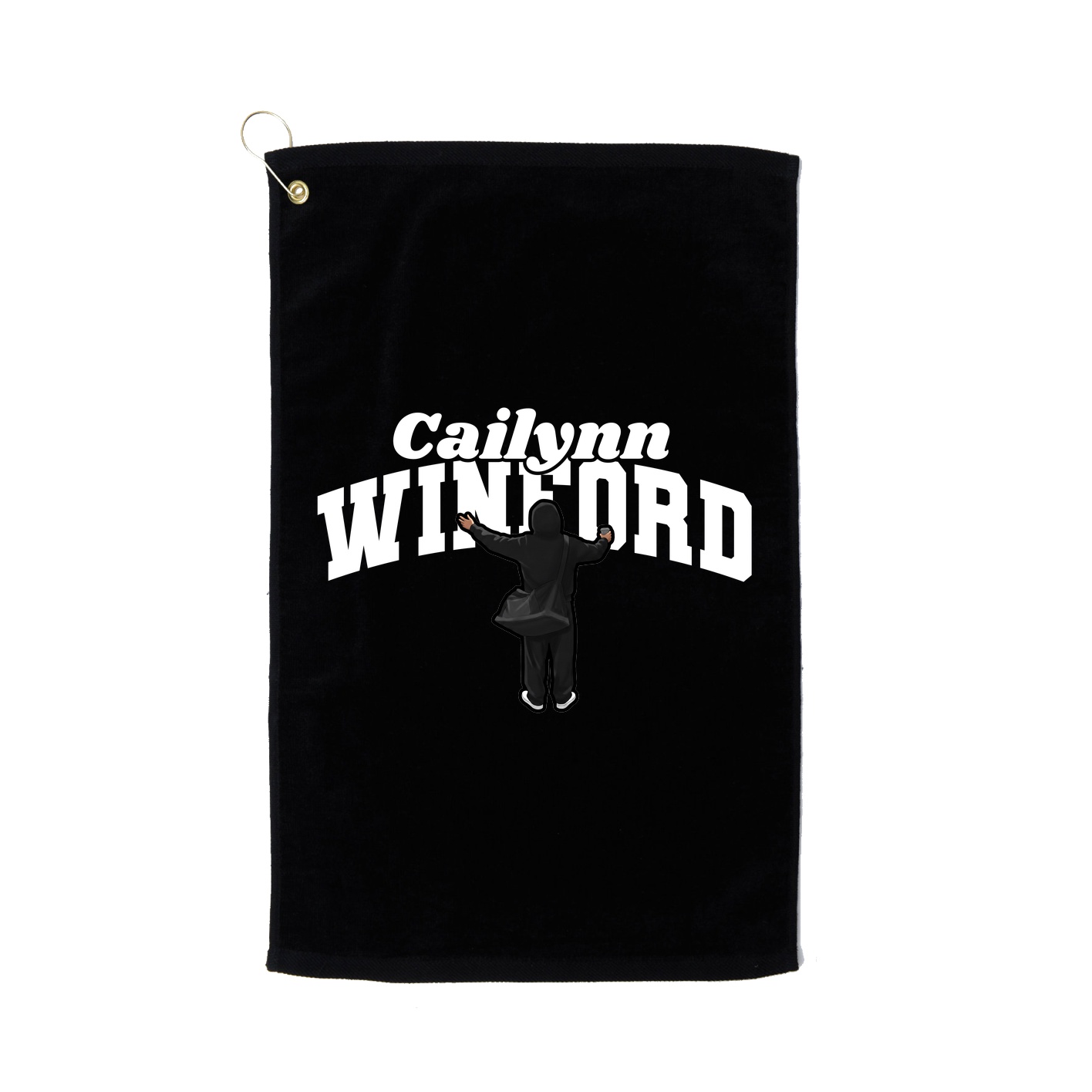 Golf Towel — Signature Arch in Black