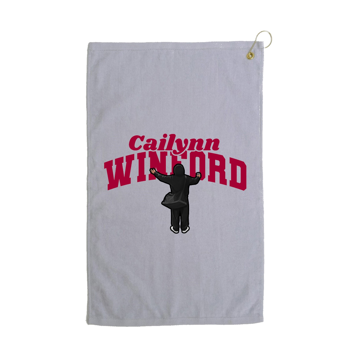 Golf Towel — Signature Arch in Grey